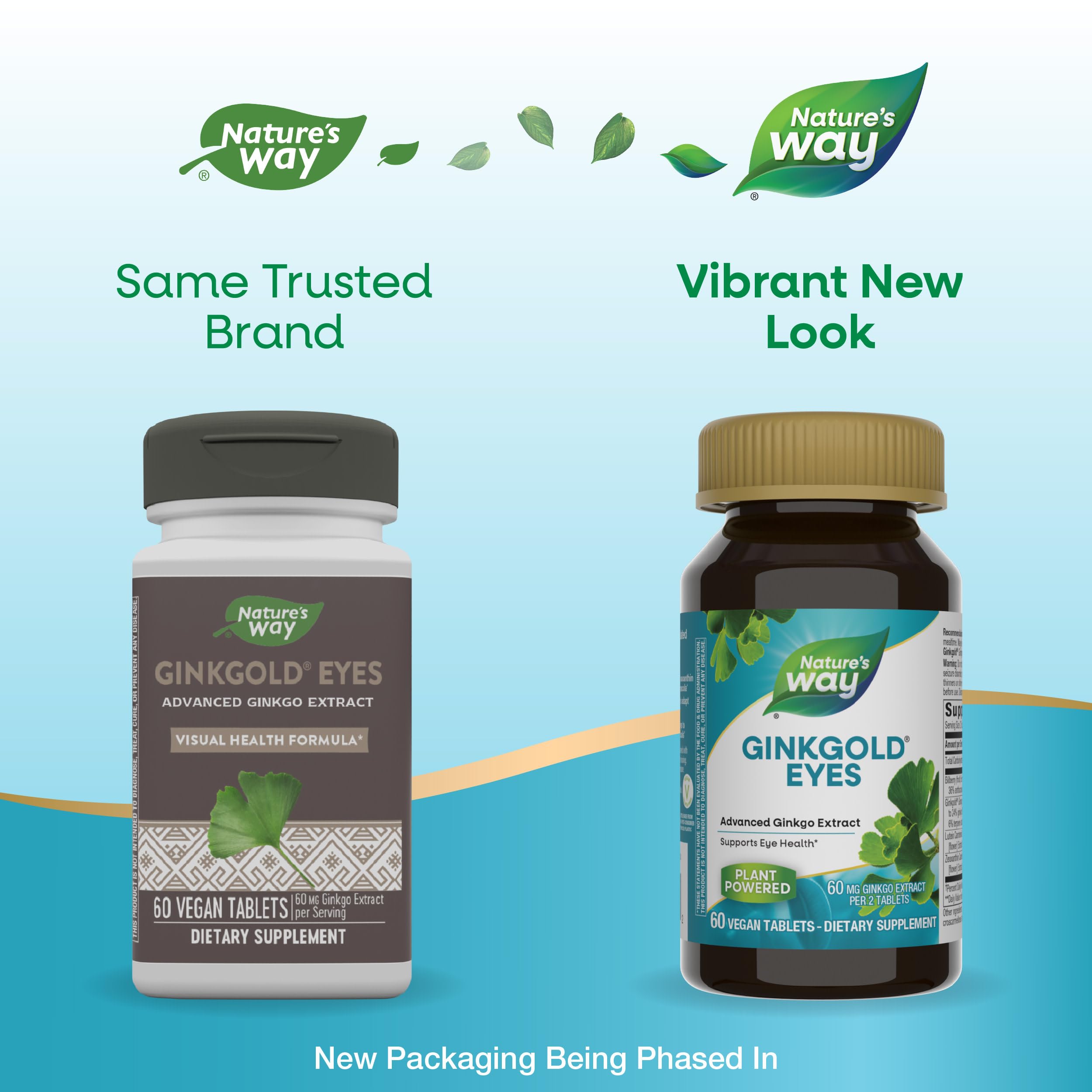 Foto 3 pulgar | Suplemento Nature's Way Ginkgold Eyes Ginkgo Biloba 60 Comprimidos - Venta Internacional