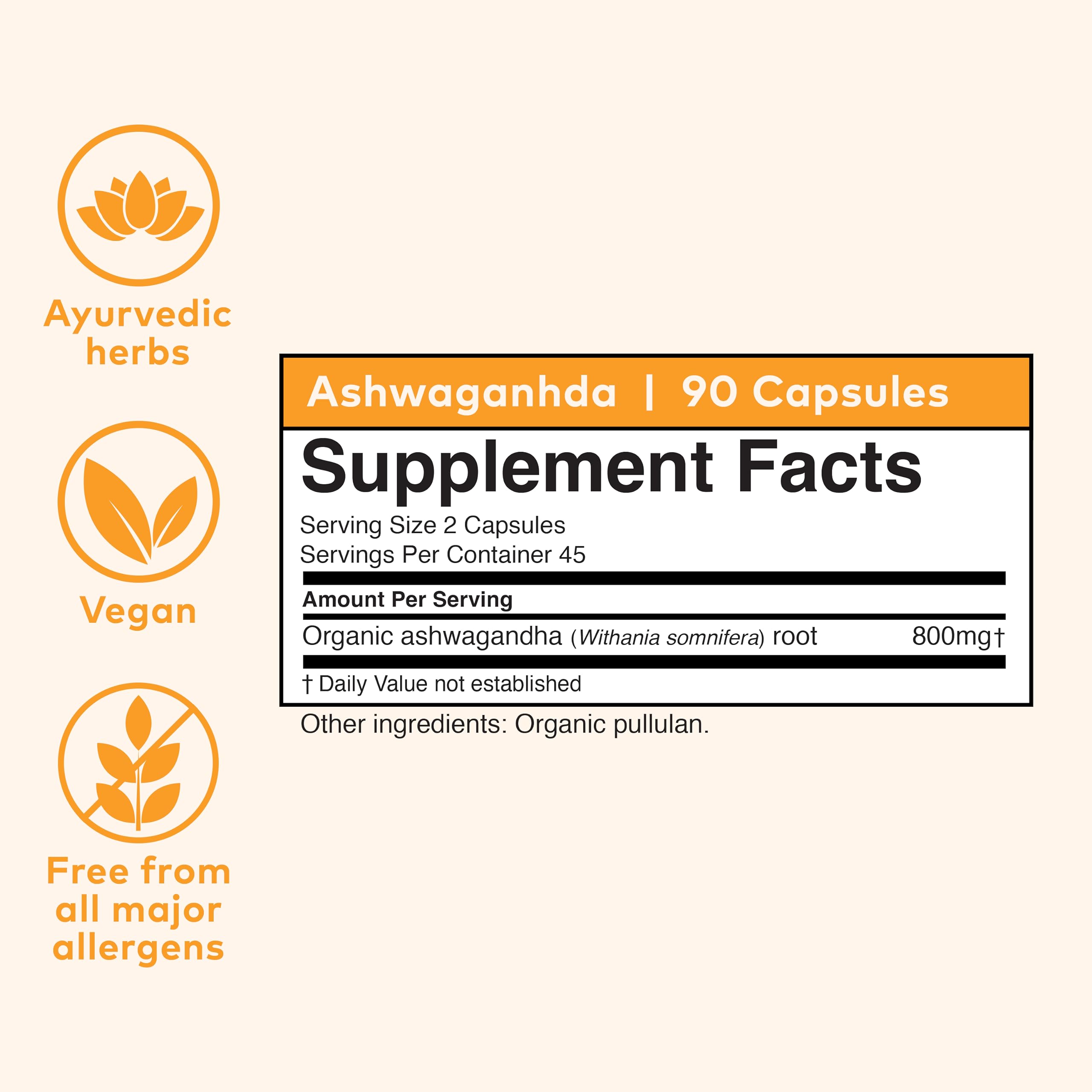 Foto 3 pulgar | Suplemento Organic India Ashwagandha en Cápsulas 90 Veganas - Venta Internacional