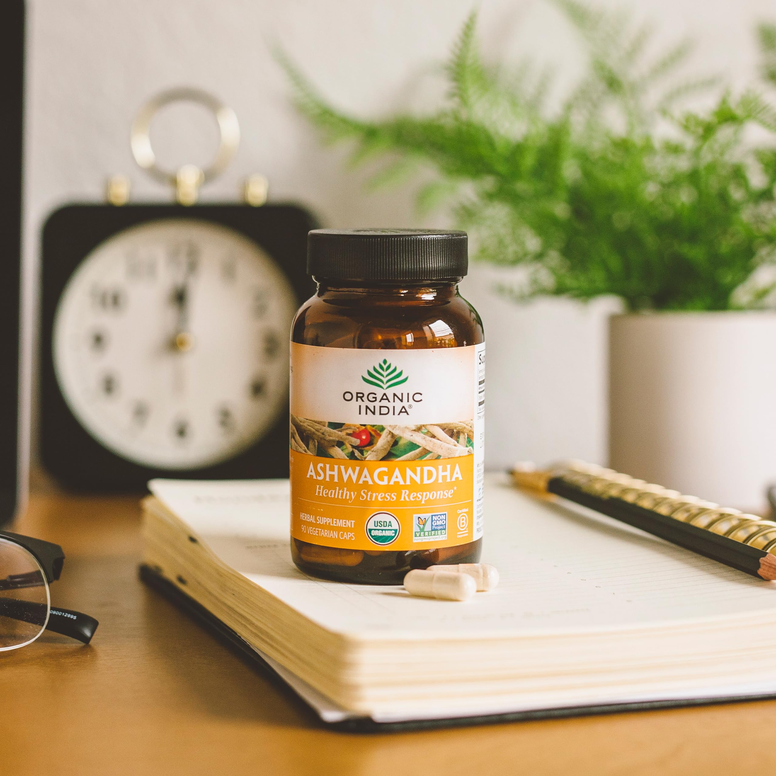 Foto 7 pulgar | Suplemento Organic India Ashwagandha en Cápsulas 90 Veganas - Venta Internacional