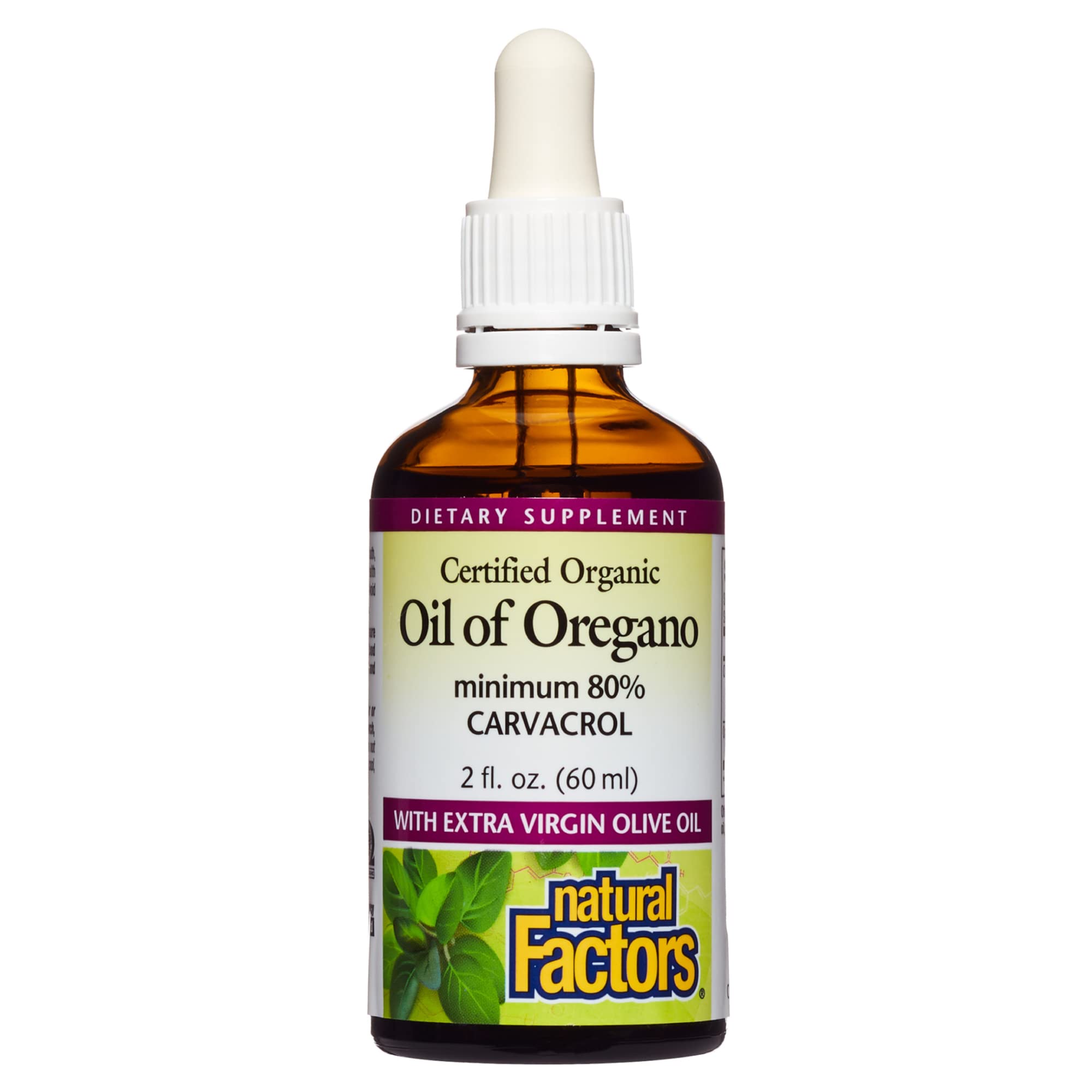 Foto 2 pulgar | Suplemento Natural Factors de Aceite de Orégano 60 ml Vegano Sin Ogm - Venta Internacional