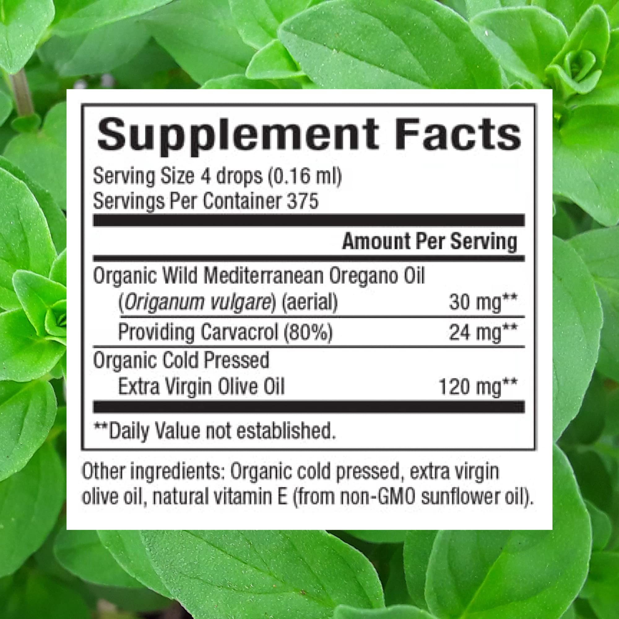 Foto 3 pulgar | Suplemento Natural Factors de Aceite de Orégano 60 ml Vegano Sin Ogm - Venta Internacional