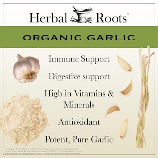 Foto 6 | Suplemento Herbal Roots Organic de Bulbo Entero con Ajo 600 Mg - Venta Internacional