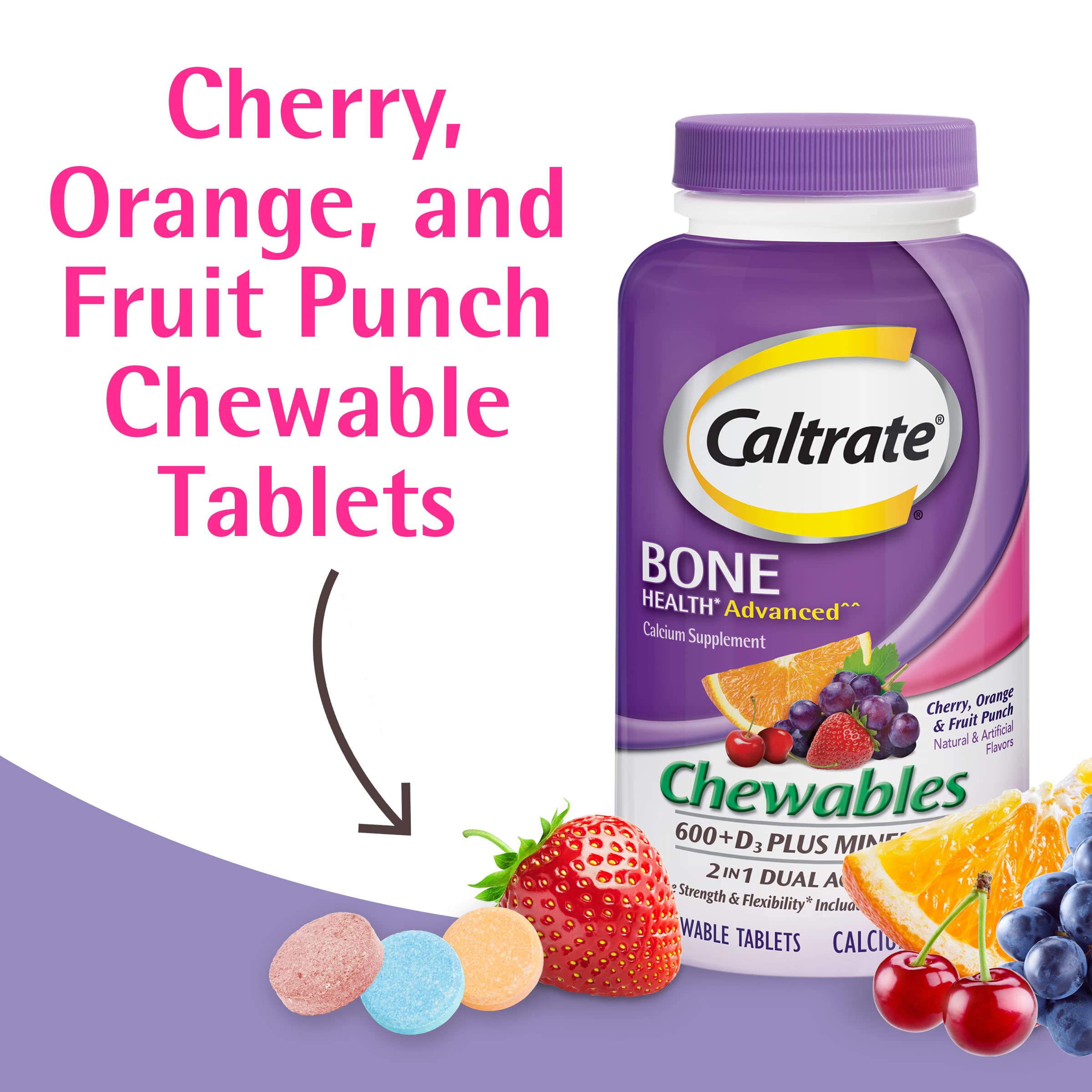 Foto 3 pulgar | Suplemento Caltrate Chewables 600 Plus D3 Plus Minerals 155 Unidades - Venta Internacional