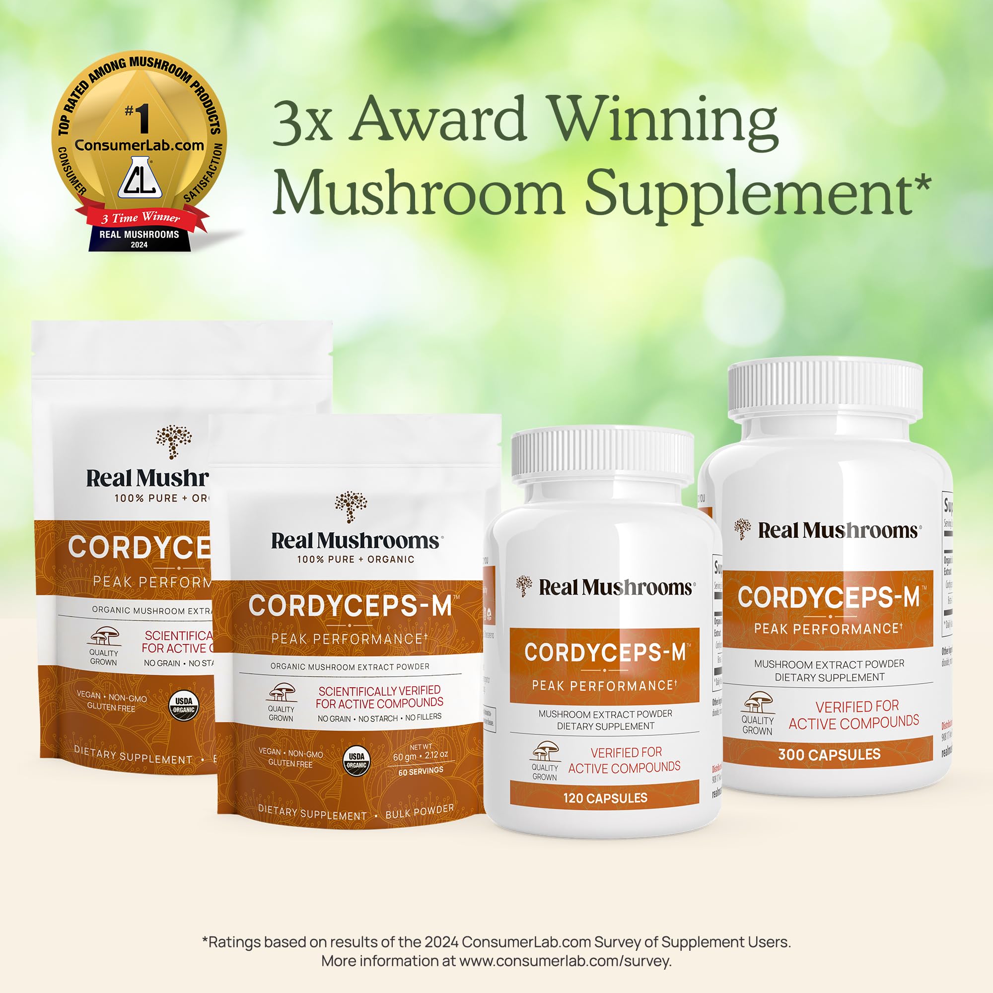Foto 6 pulgar | Suplemento Real Mushrooms Cordyceps 120 Cápsulas - Venta Internacional