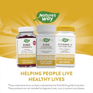 Foto 6 | Pastillas de Zinc Nature's Way con Vitamina C 60 Cápsulas - Venta Internacional