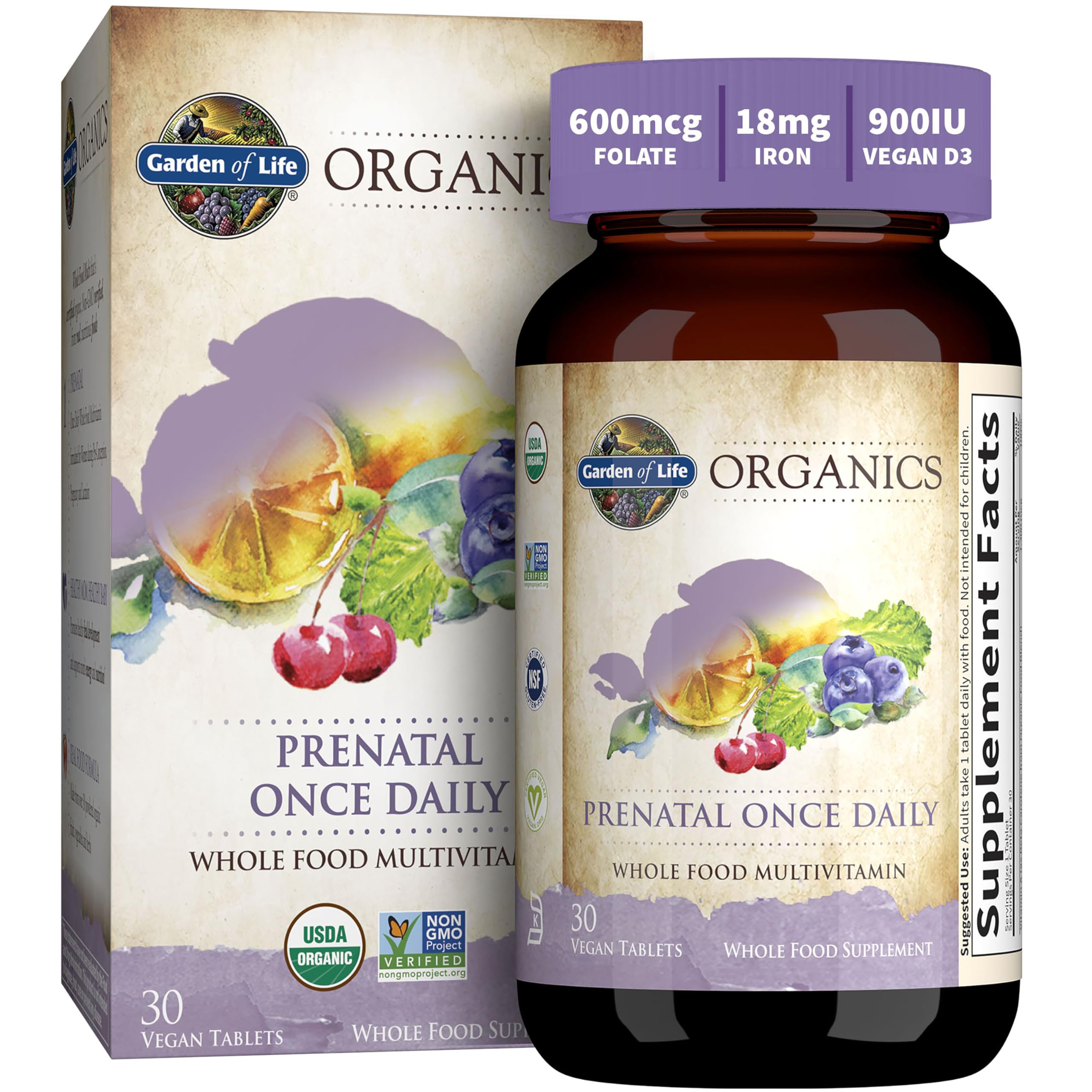 Suministro Prenatal de Vitaminas Garden Of Life Organics- Venta Internacional