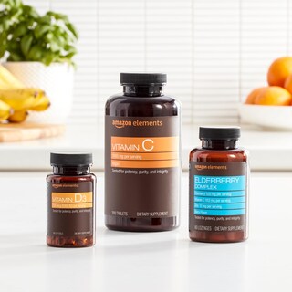 Foto 7 | Suplemento Amazon Elements Elderberry Complex 60 Comprimidos - Venta Internacional