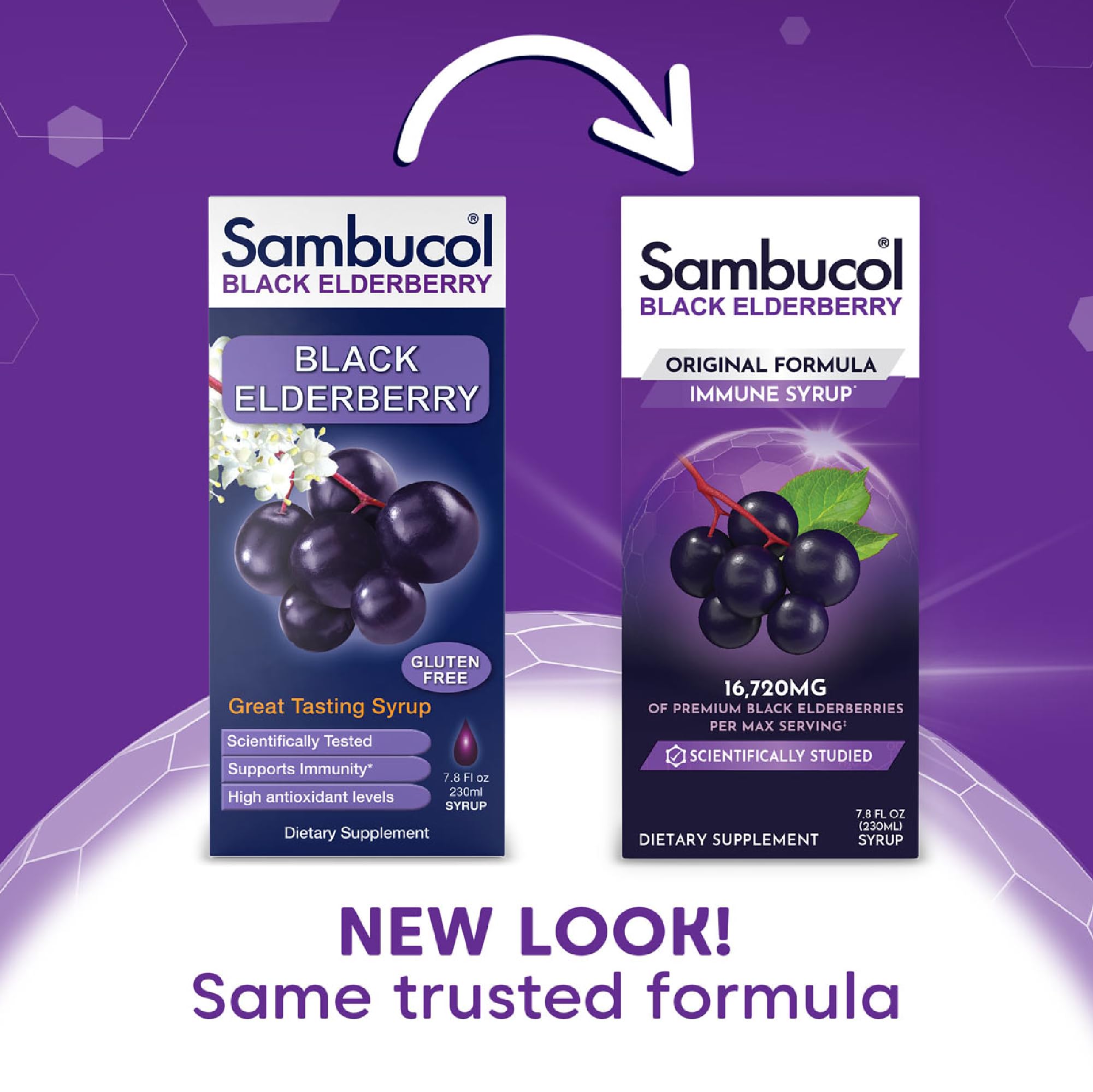 Foto 3 pulgar | Sirope Sambucol Sambucus de Saúco Negro 230 Ml, Paquete de 2 - Venta Internacional