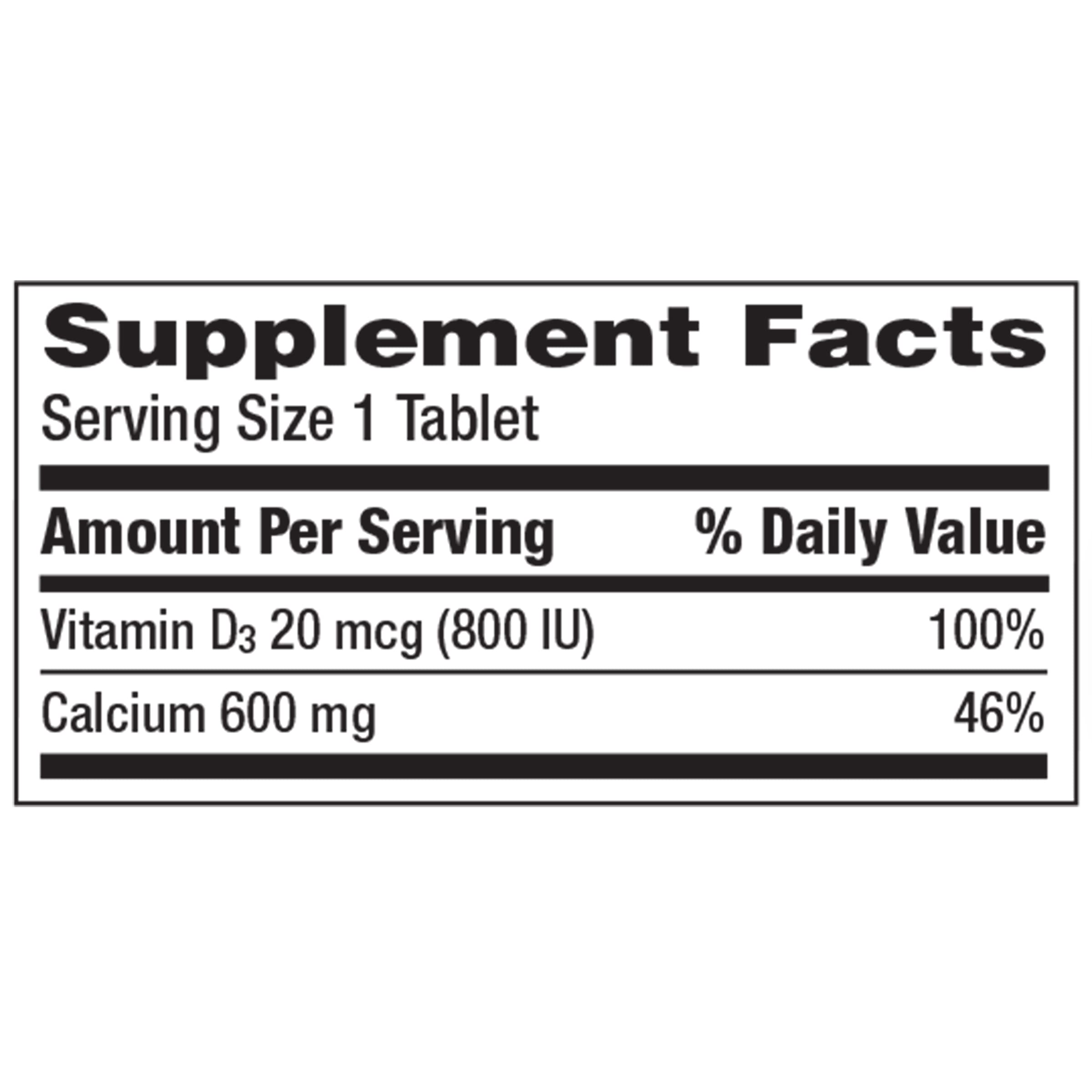 Foto 7 | Tabletas de Suplemento Caltrate 600 Plus D3 Calcium 600 mg 200 Unidades - Venta Internacional