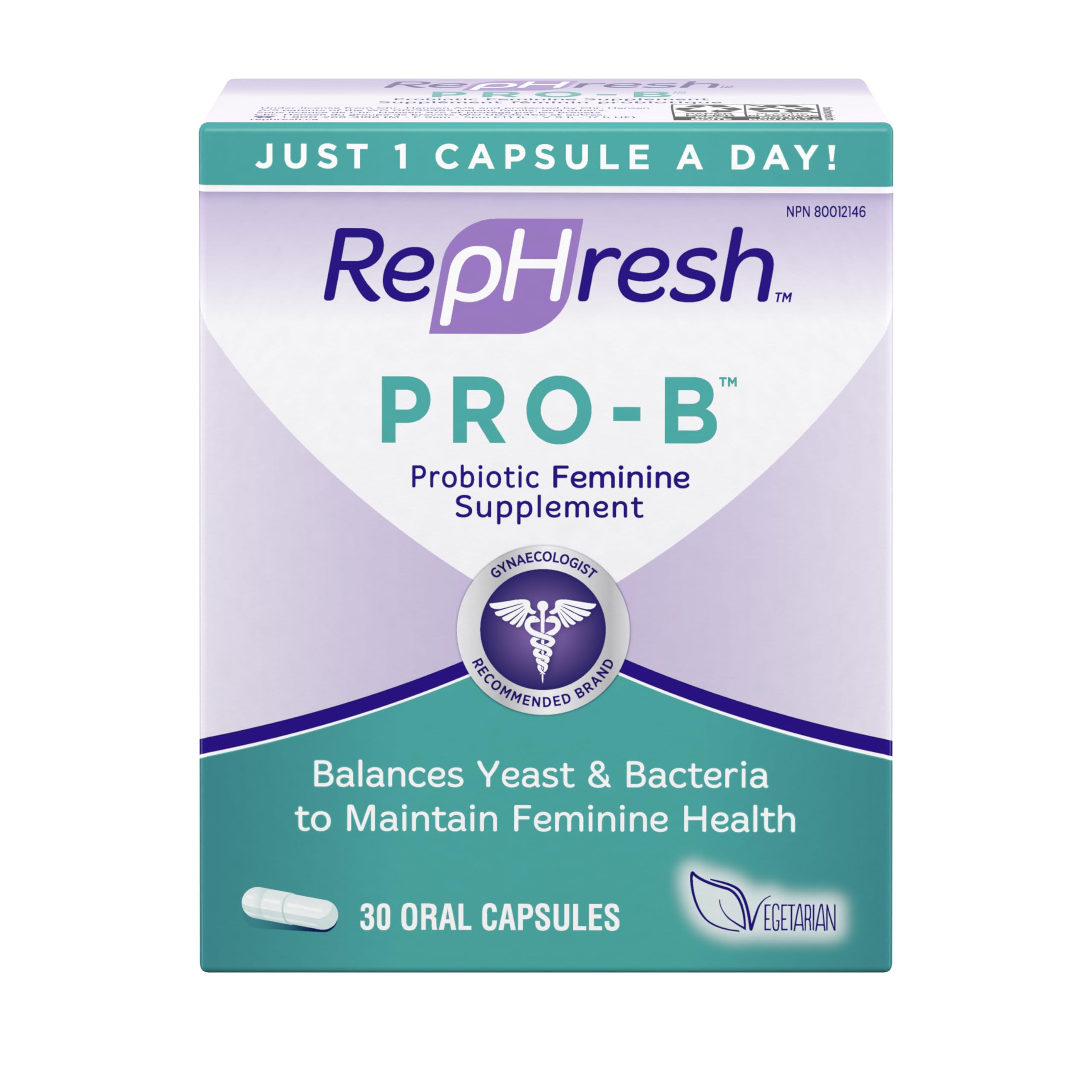 Foto 2 pulgar | Suplemento Probiótico Rephresh Pro-b Para Mujeres 30 Cápsulas - Venta Internacional