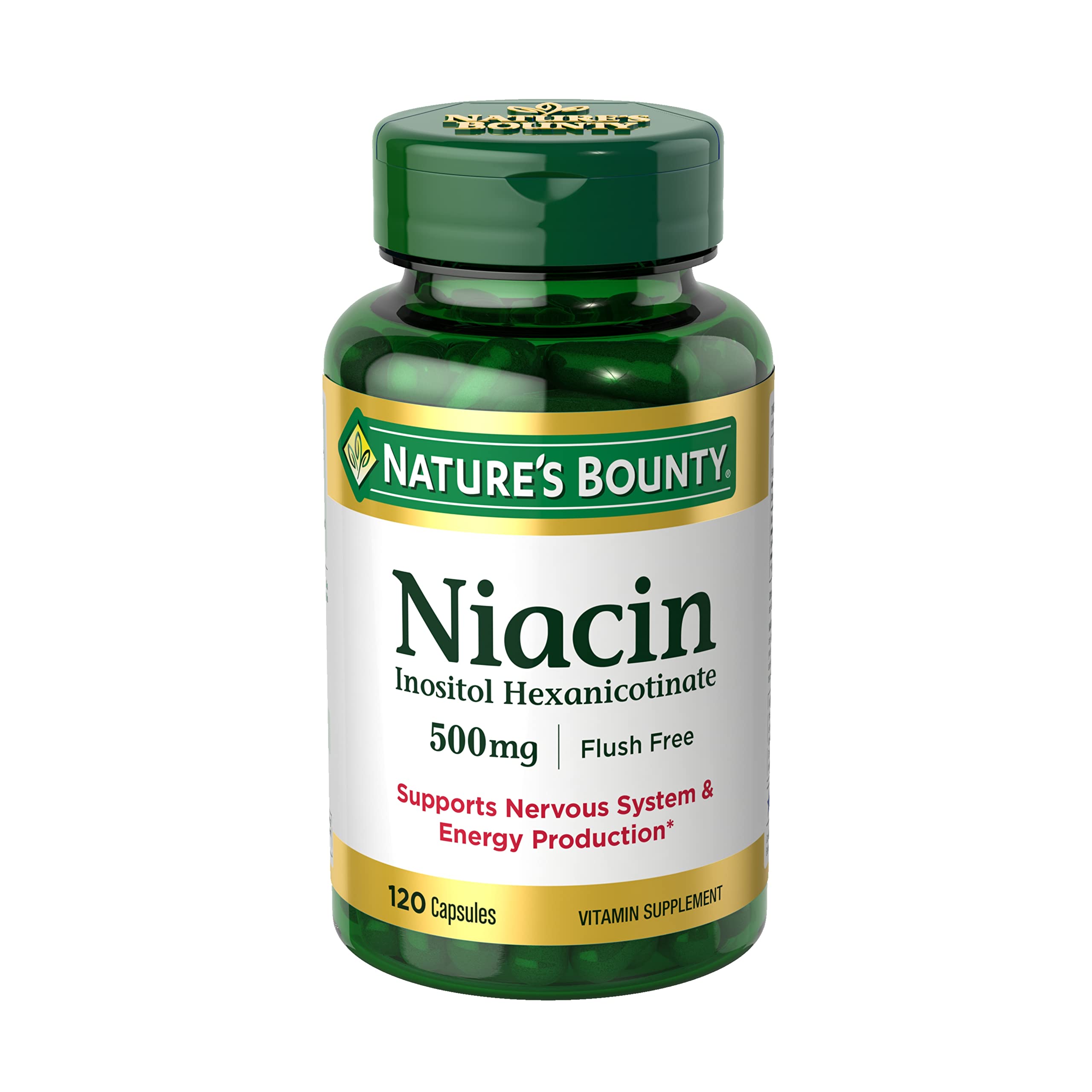 Foto 2 pulgar | Suplemento de Niacina Nature's Bounty 500 mg Sin Rubor 120 Cápsulas - Venta Internacional
