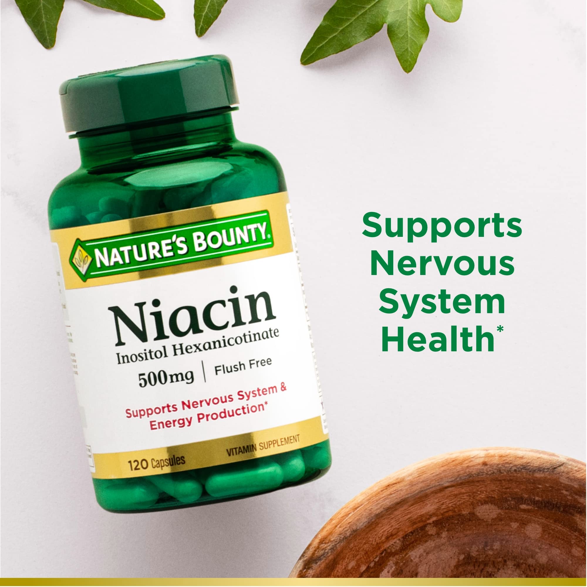 Foto 5 pulgar | Suplemento de Niacina Nature's Bounty 500 mg Sin Rubor 120 Cápsulas - Venta Internacional