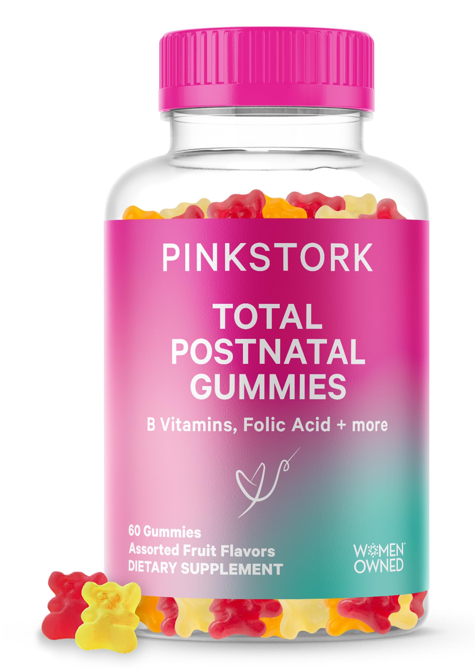 Foto 2 pulgar | Suplemento de Gomitas Vitamínicas Pink Stork Total Postnatal 60 Unidades - Venta Internacional