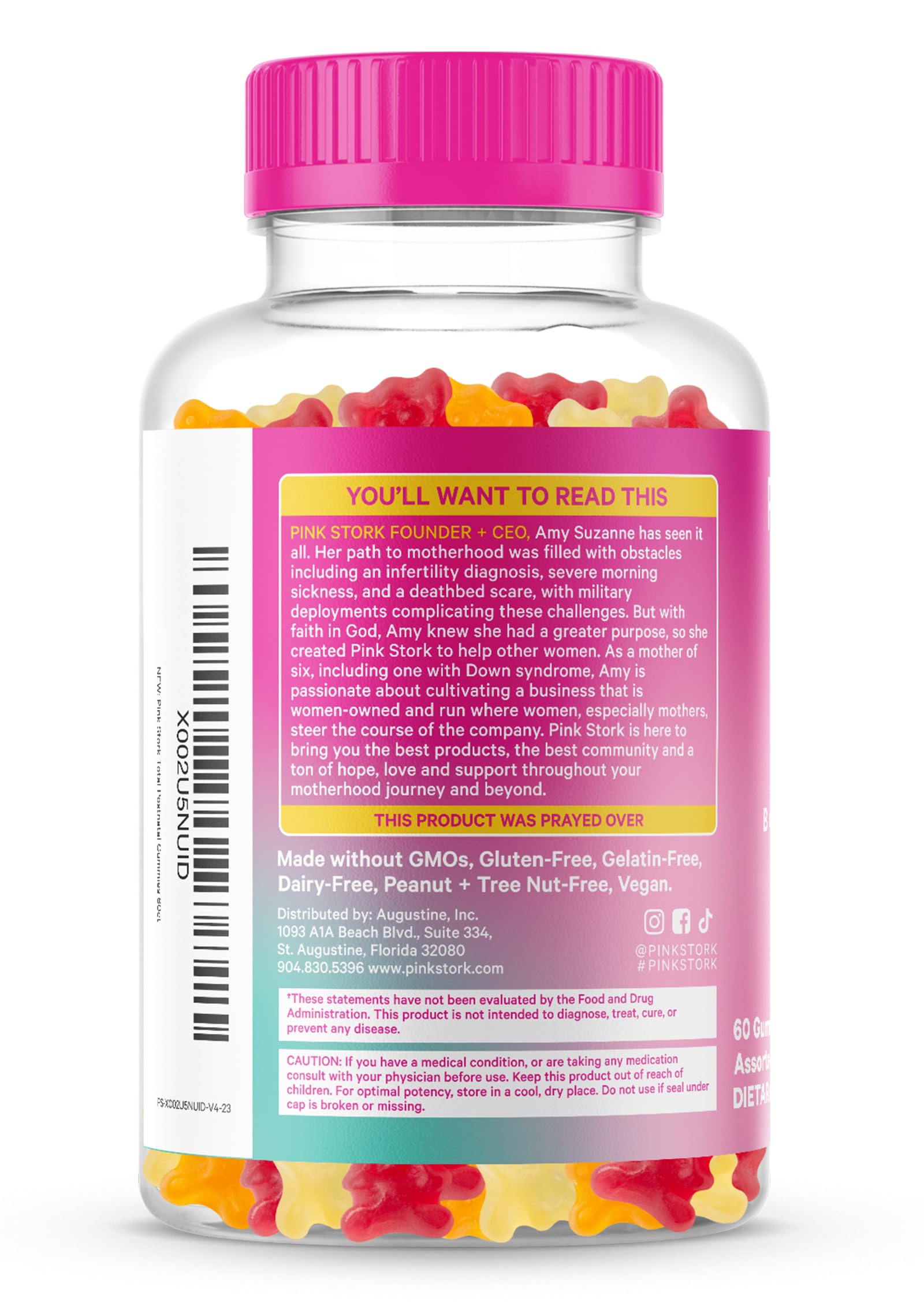 Foto 8 pulgar | Suplemento de Gomitas Vitamínicas Pink Stork Total Postnatal 60 Unidades - Venta Internacional
