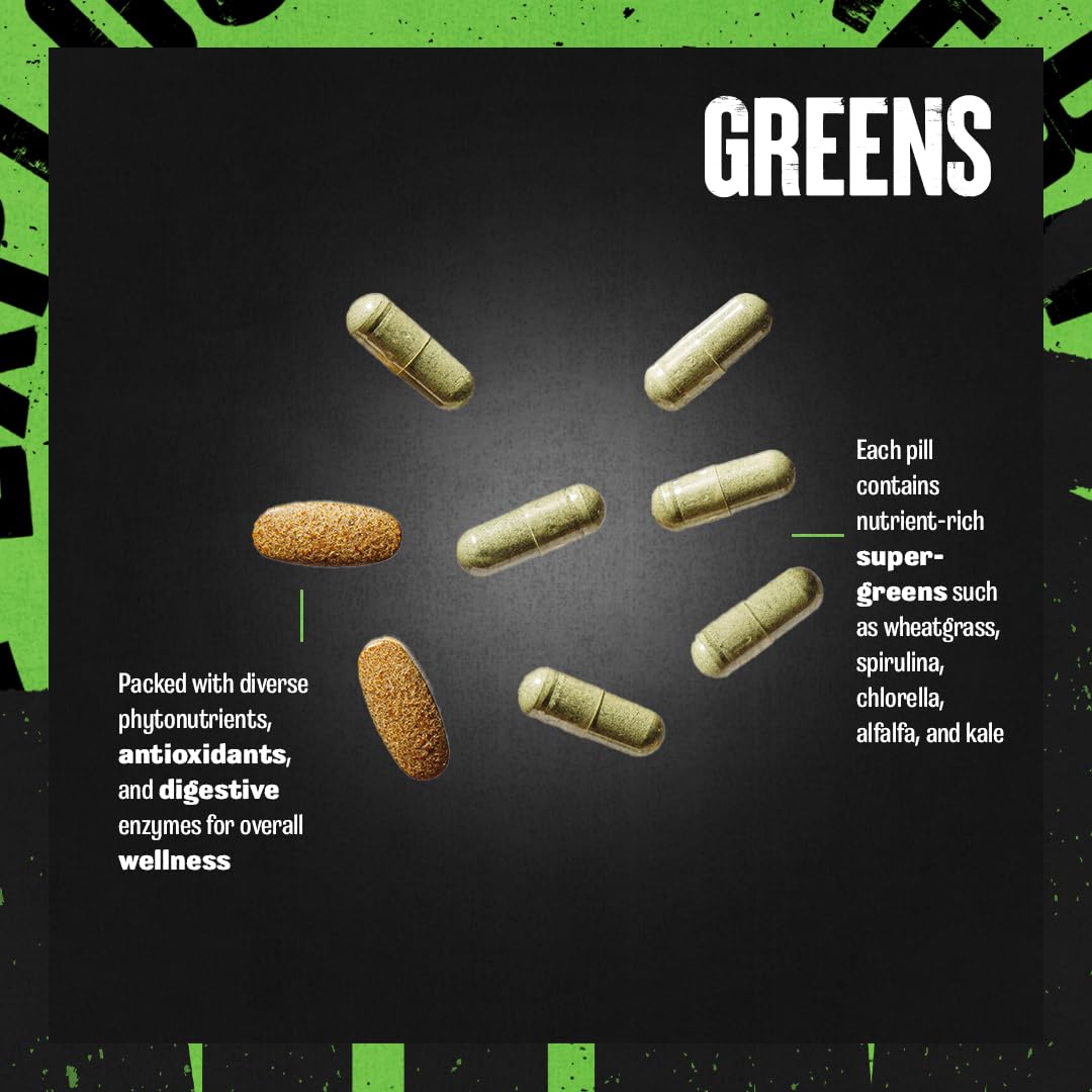 Foto 4 pulgar | Paquetes de Píldoras Supplement Animal Daily Greens para 30 Días - Venta Internacional