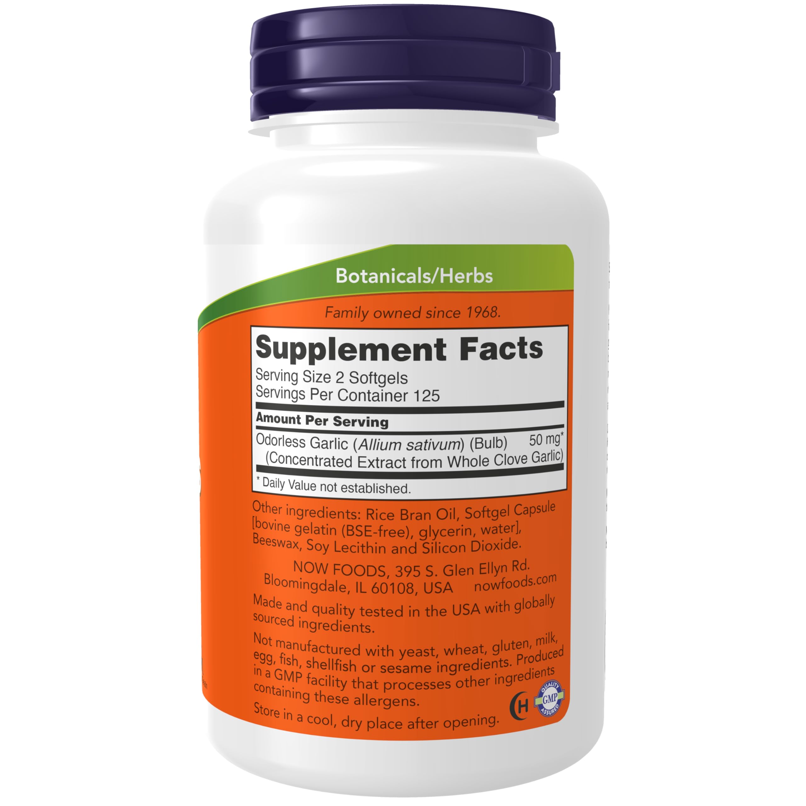 Foto 3 pulgar | Extracto Concentrado de Ajo Inodoro Supplements Now 250 Cápsulas Blandas - Venta Internacional