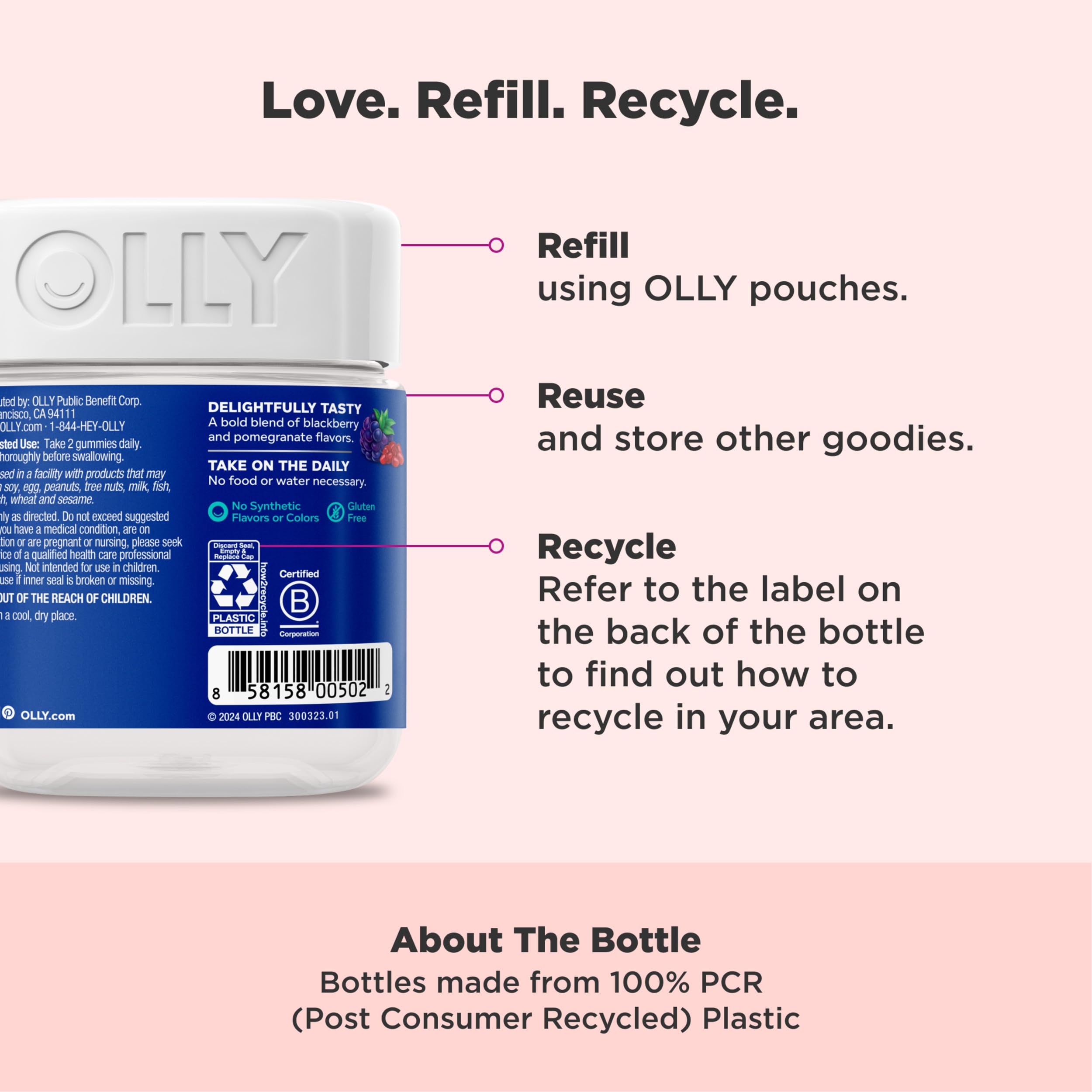Foto 6 pulgar | Gominolas Multivitamínicas Olly para Hombres - Venta Internacional