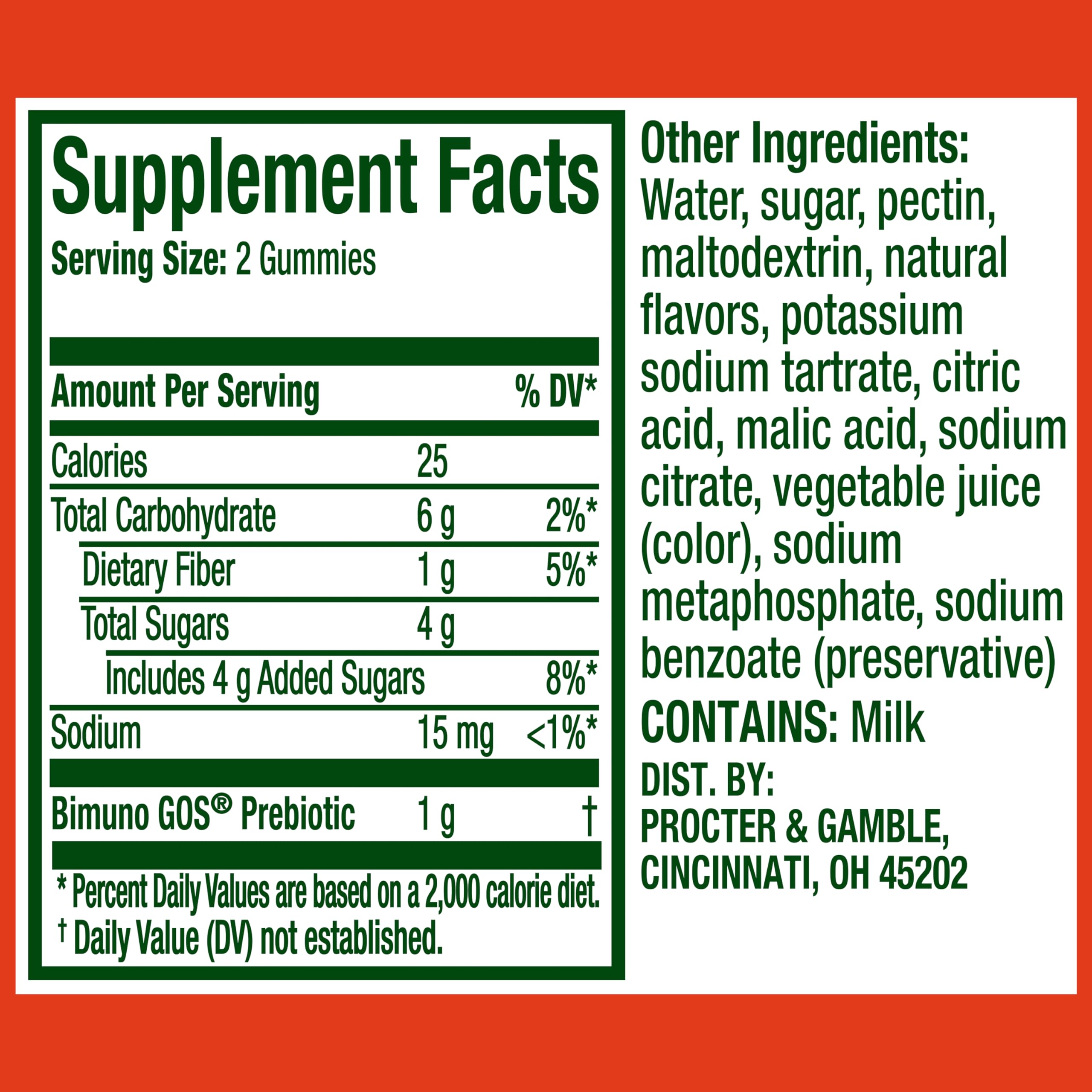 Foto 3 pulgar | Gomitas Supplement Align Advanced Prebiotic 46 Unidades - Venta Internacional