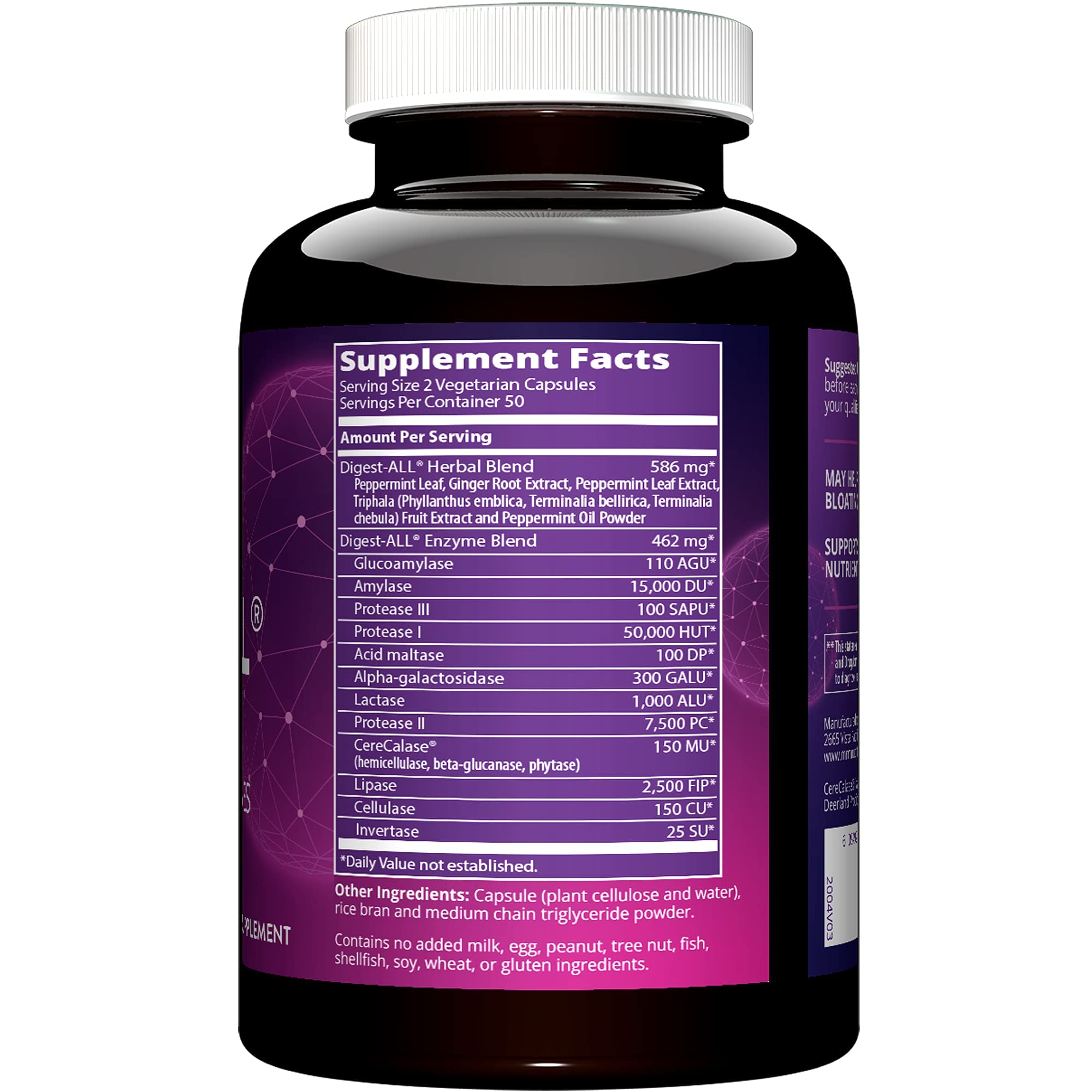 Foto 2 | Suplemento Mrm Nutrition Digest-all Digest Enzymes 50 Porciones - Venta Internacional