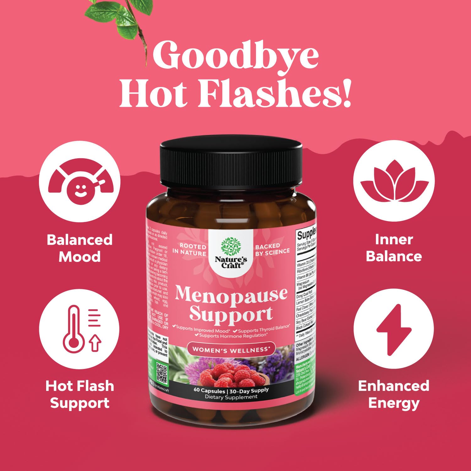 Foto 4 pulgar | Suplemento Natures Craft Complete Herbal Menopause - Venta Internacional