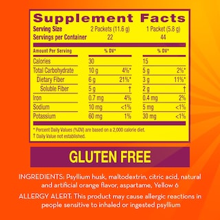 Foto 2 | Suplemento Metamucil On-the-Go Daily Cáscara de Psyllium en Polvo - Venta Internacional