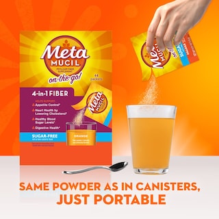 Foto 7 | Suplemento Metamucil On-the-Go Daily Cáscara de Psyllium en Polvo - Venta Internacional