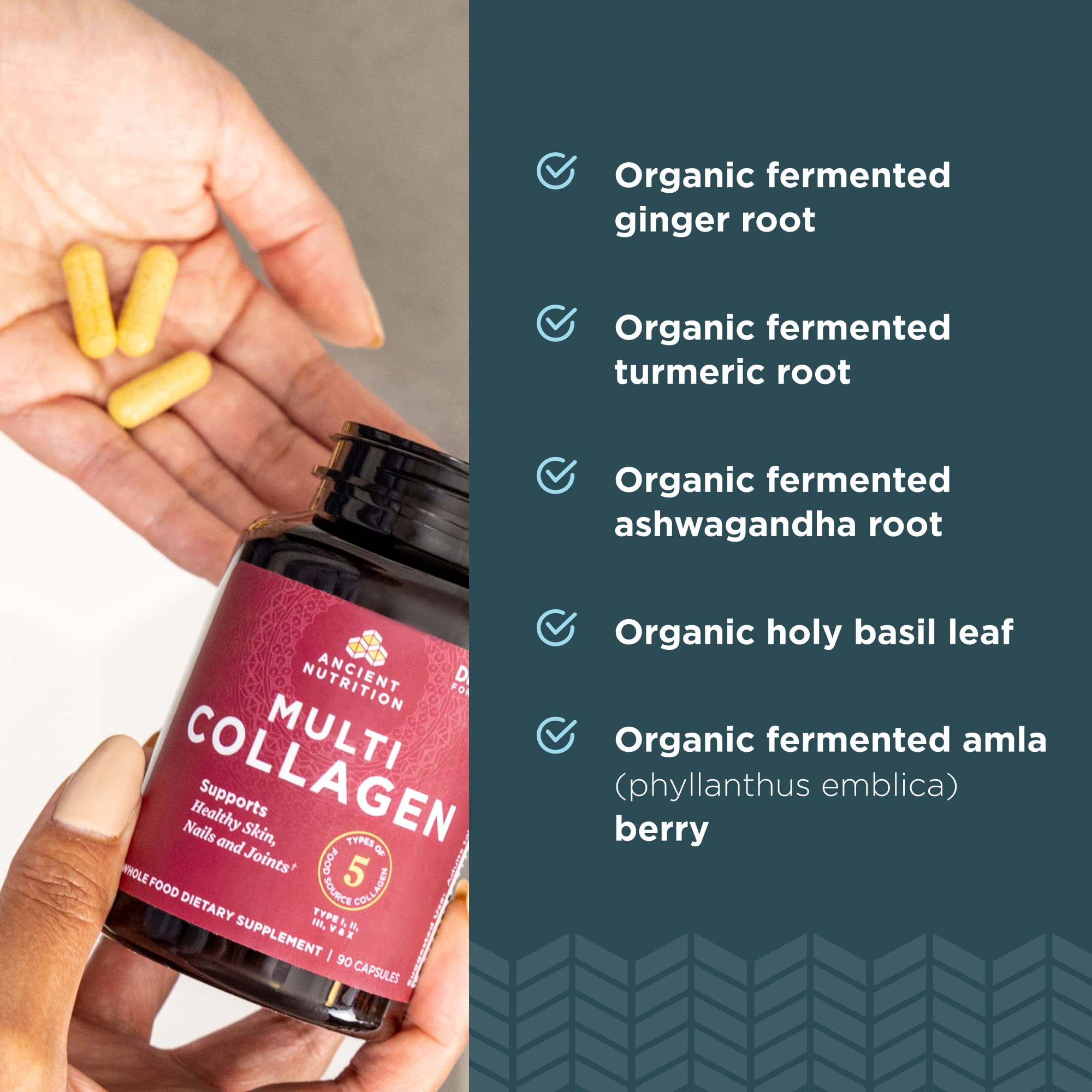 Foto 6 pulgar | Píldoras de Colágeno Supplement Ancient Nutrition 45 Unidades - Venta Internacional