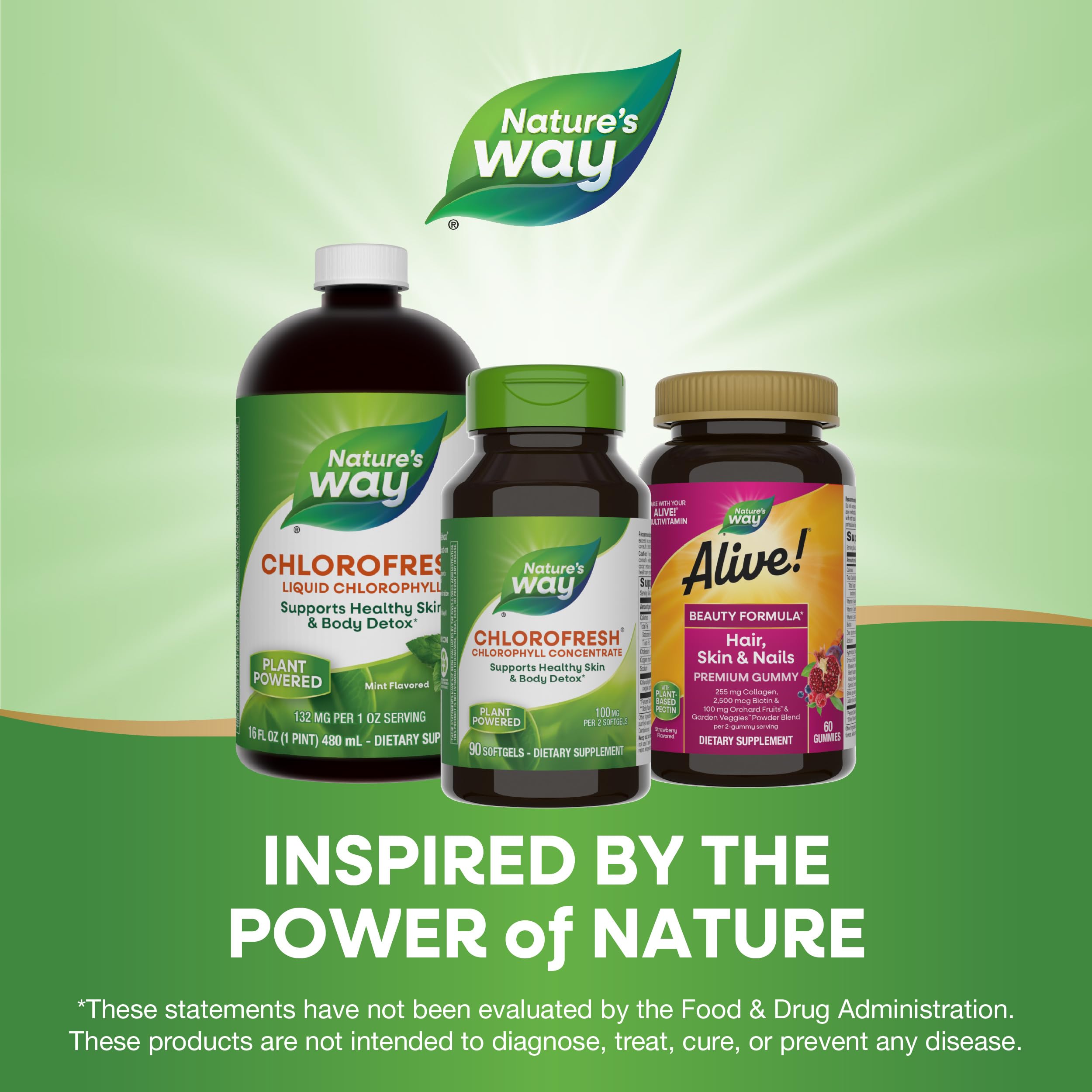 Foto 8 pulgar | Suplemento Nature's Way Chlorofresh Chlorophyll 90 Cápsulas Blandas - Venta Internacional