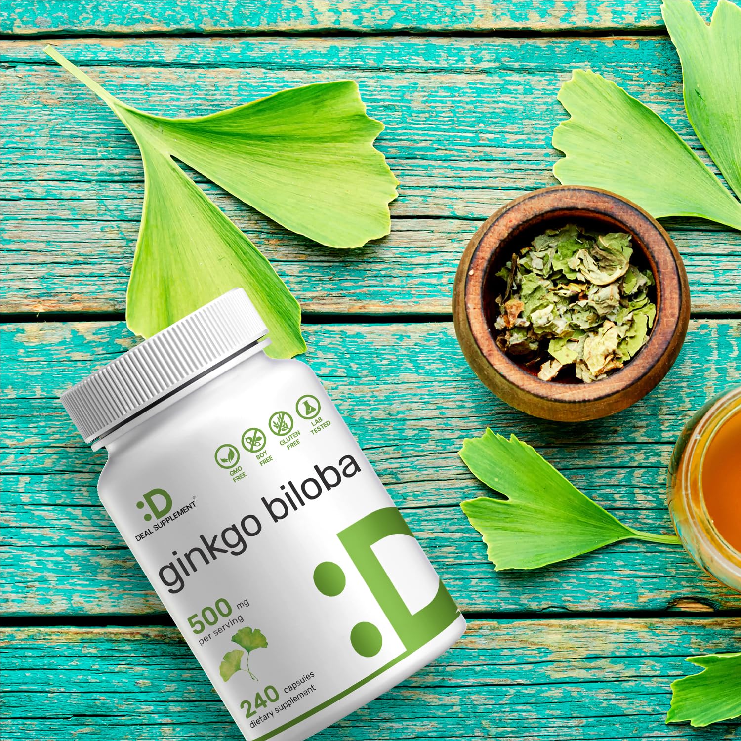 Foto 7 pulgar | Suplemento Deal Supplement Ginkgo Biloba 240 Cápsulas - Venta Internacional