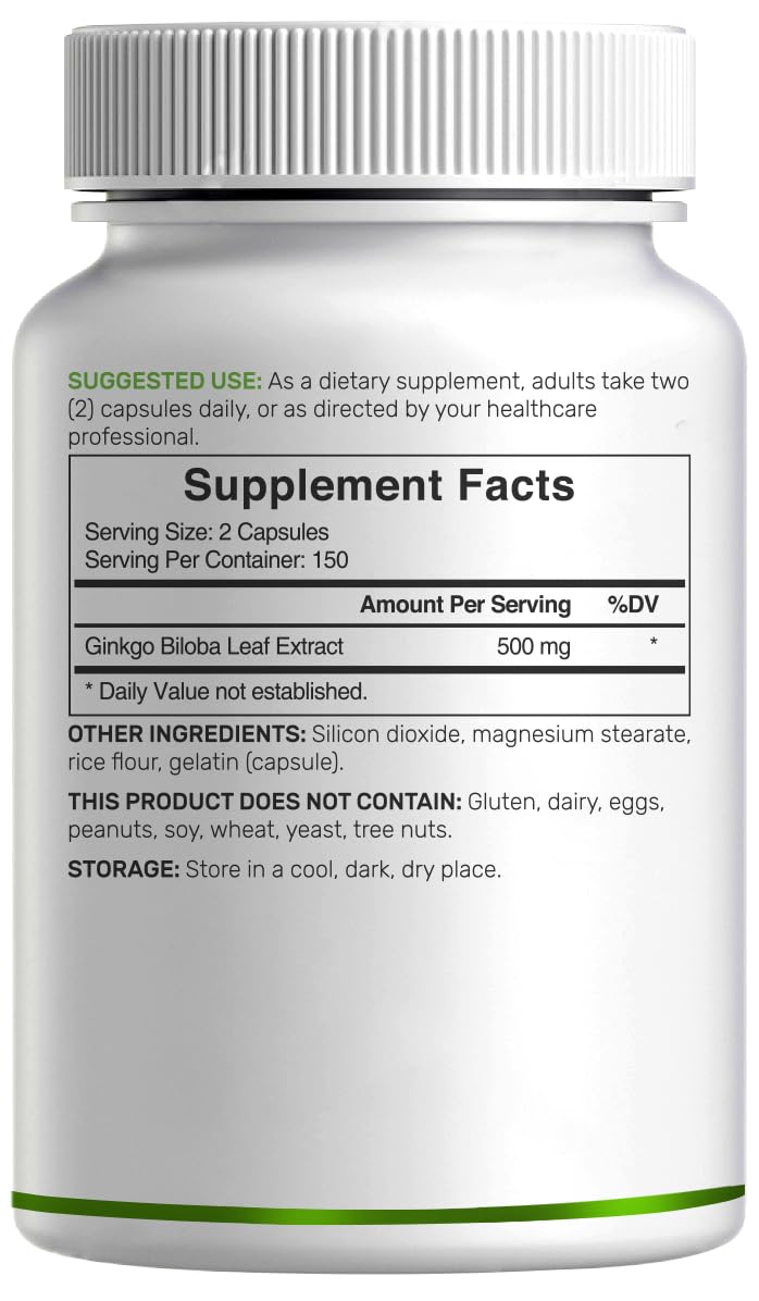 Foto 8 pulgar | Suplemento Deal Supplement Ginkgo Biloba 240 Cápsulas - Venta Internacional