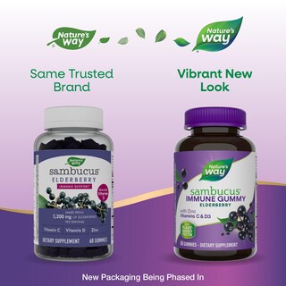 Foto 2 | Gomitas Inmunitarias Nature's Way con Sambucus y Saúco 60 - Venta Internacional