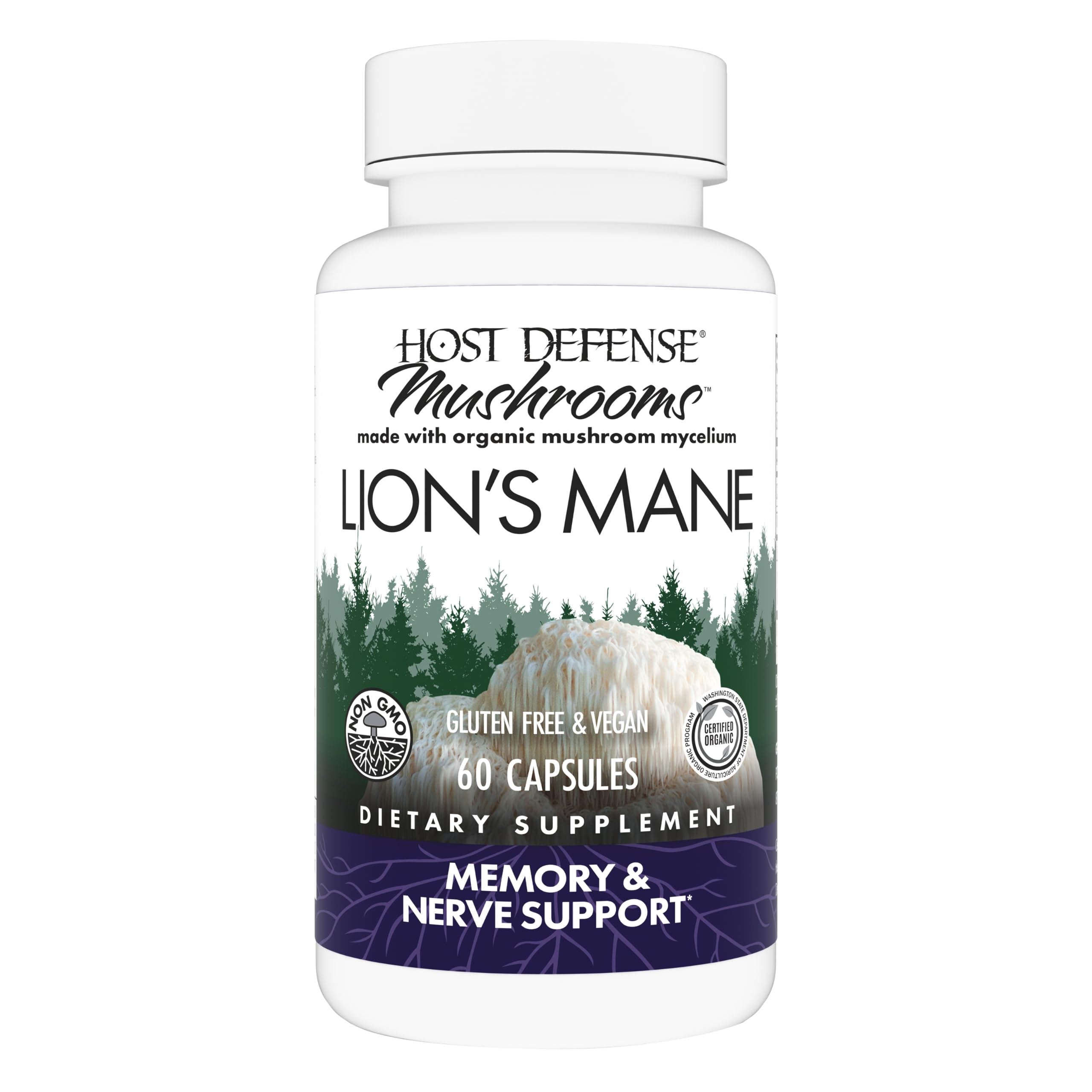 Foto 2 pulgar | Suplemento Host Defense Mushrooms Lion's Mane 60 Cápsulas - Venta Internacional
