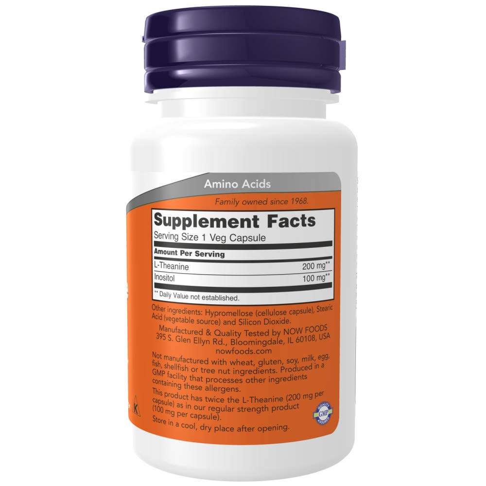 Foto 3 pulgar | Complementa Now L-teanina 200 Mg Con Inositol 60 Cápsulas Vegetarianas - Venta Internacional