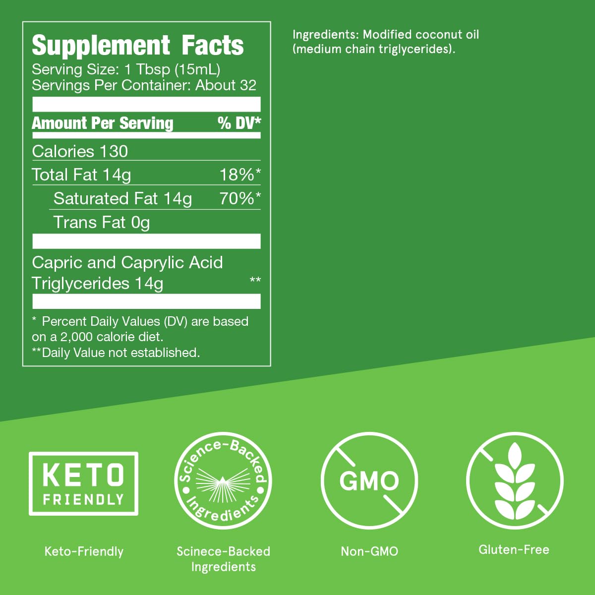 Foto 3 pulgar | Suplemento Bulletproof Mct Oil C10 y C8 473 Ml Keto Energy - Venta Internacional