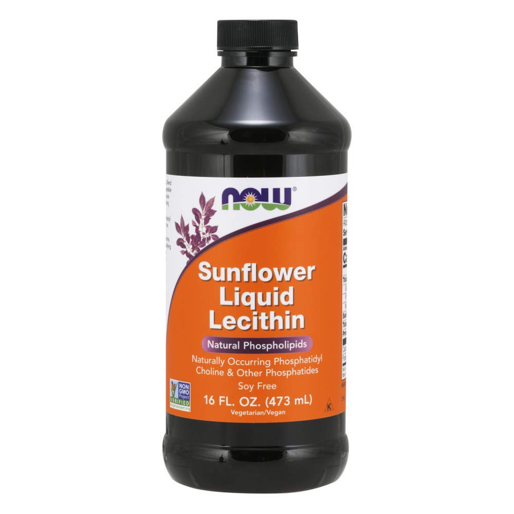 Now Lecitina de Girasol con Fosfatidilcolina 480 Ml - Venta Internacional