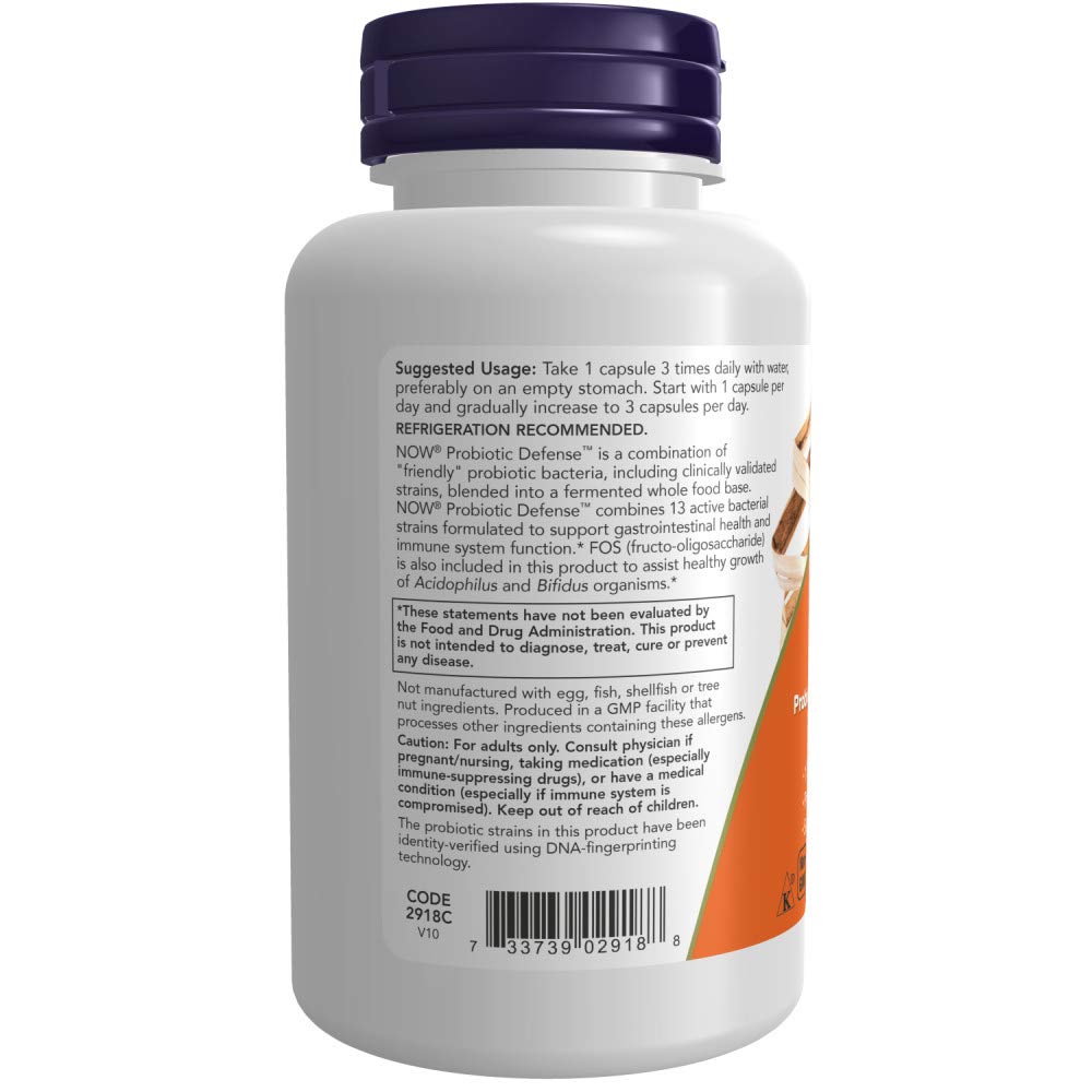 Foto 4 pulgar | Supplement Now Probiotic Defense 90 Cápsulas Vegetarianas - Venta Internacional
