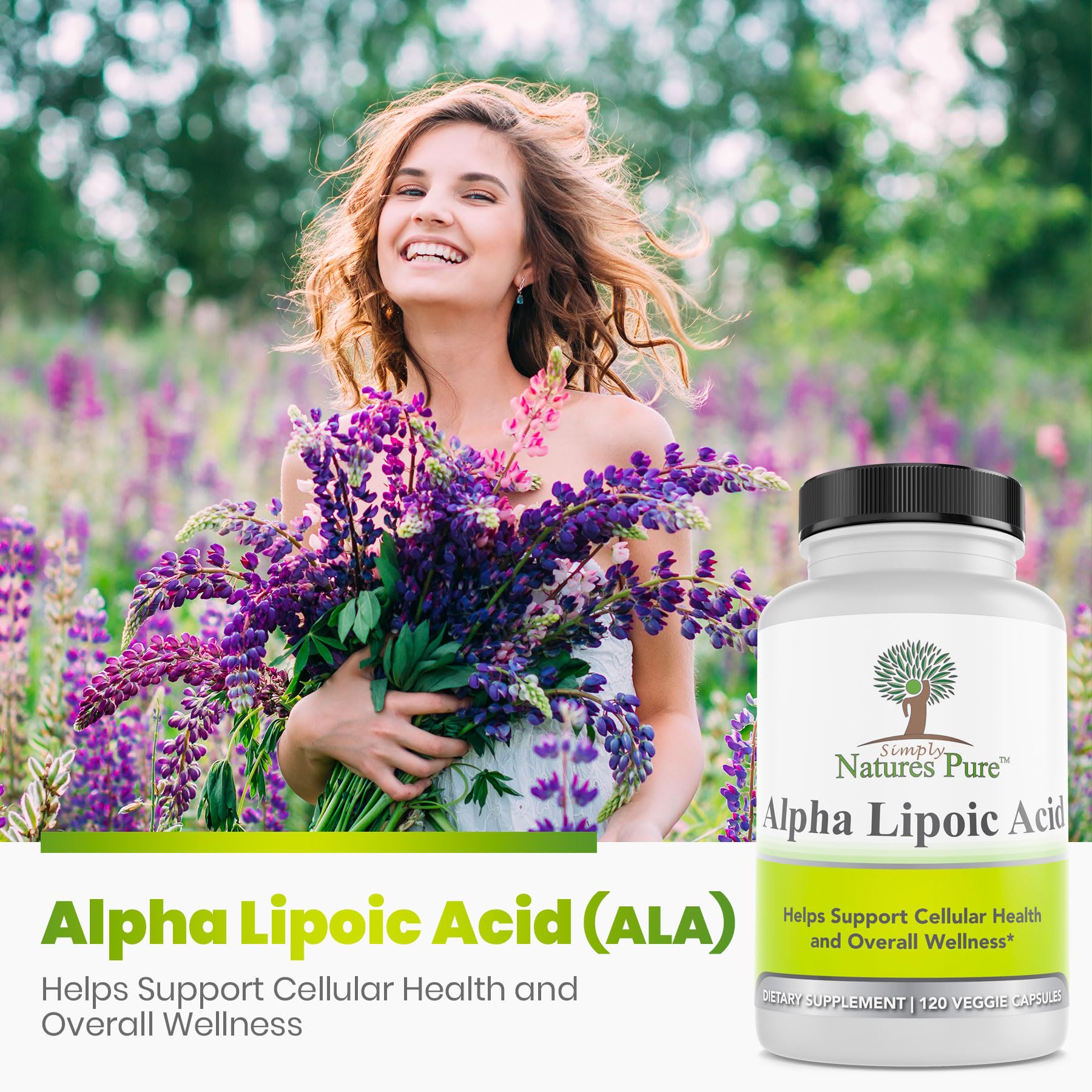 Foto 6 pulgar | Suplemento de Ácido Alfa Lipoico Puro Simply Natures 600 Mg - Venta Internacional