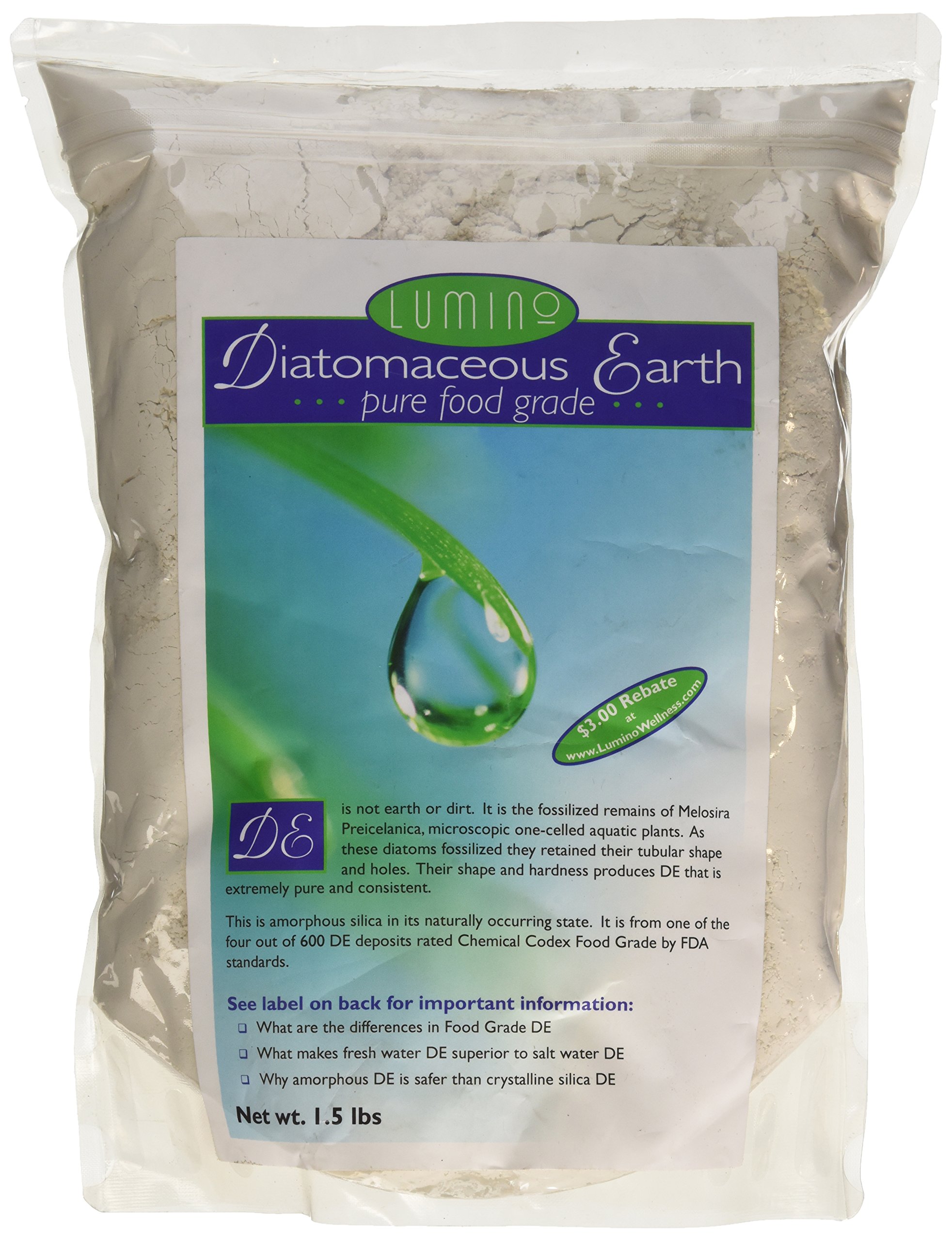 Tierra de Diatomeas de Calidad Alimentaria Lumino Home 680 G - Venta Internacional