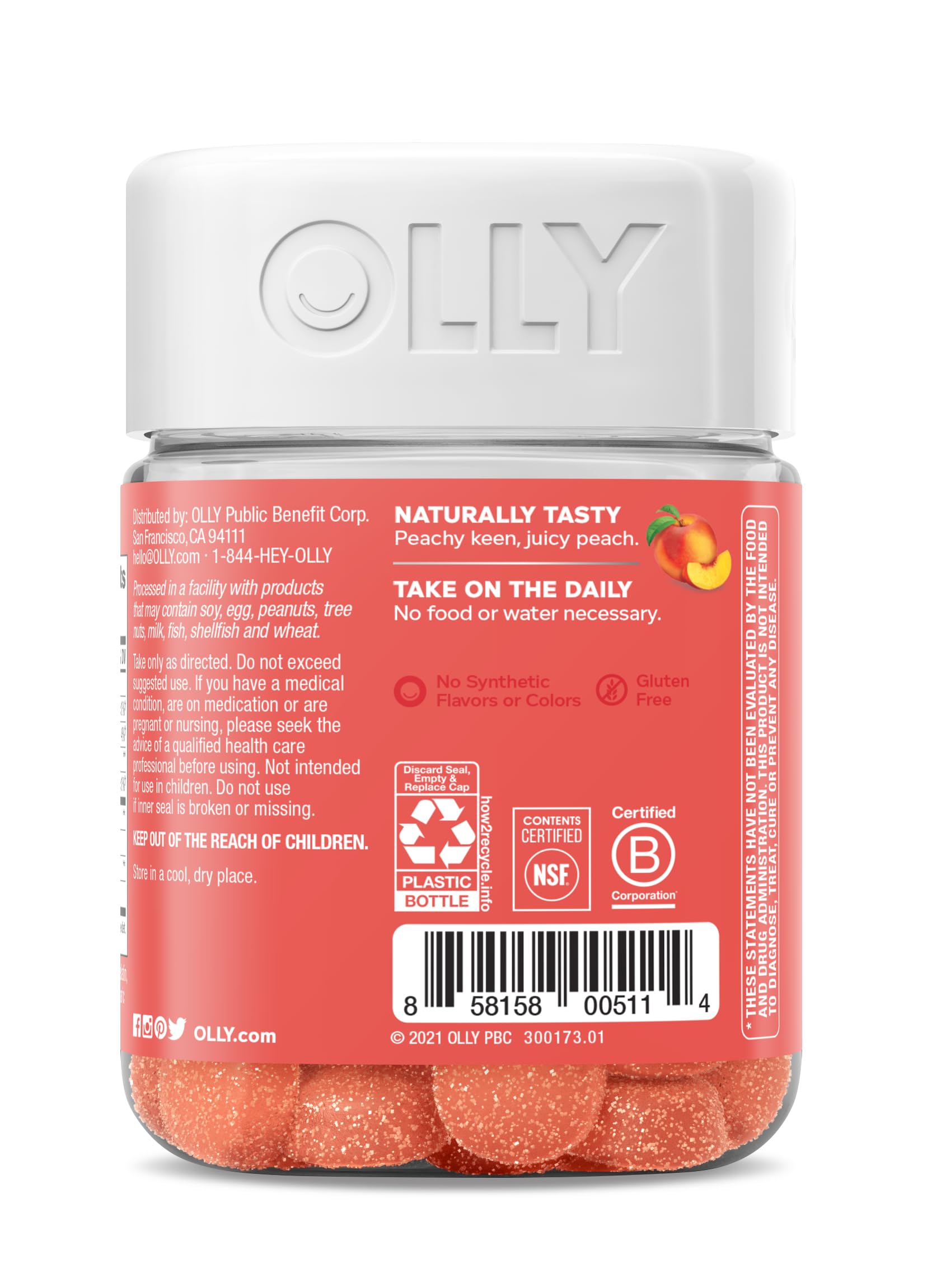 Foto 7 pulgar | Suplemento Olly Probiotic + Prebiotic Gummy Suministro de 30 Días - Venta Internacional