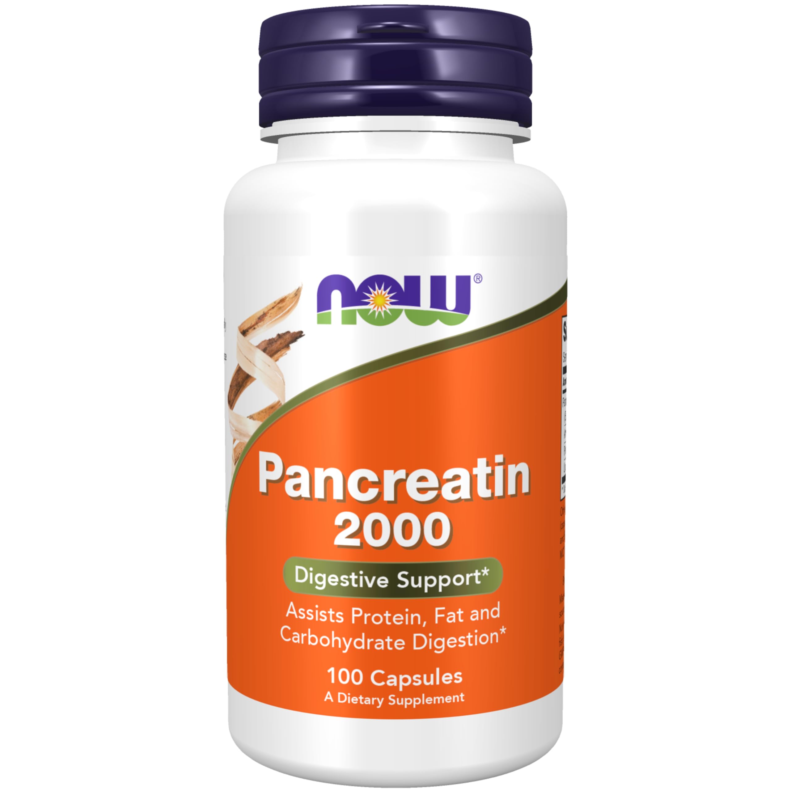 Foto 2 pulgar | Suplemento Now Pancreatin 200 Mg 100 Cápsulas - Venta Internacional