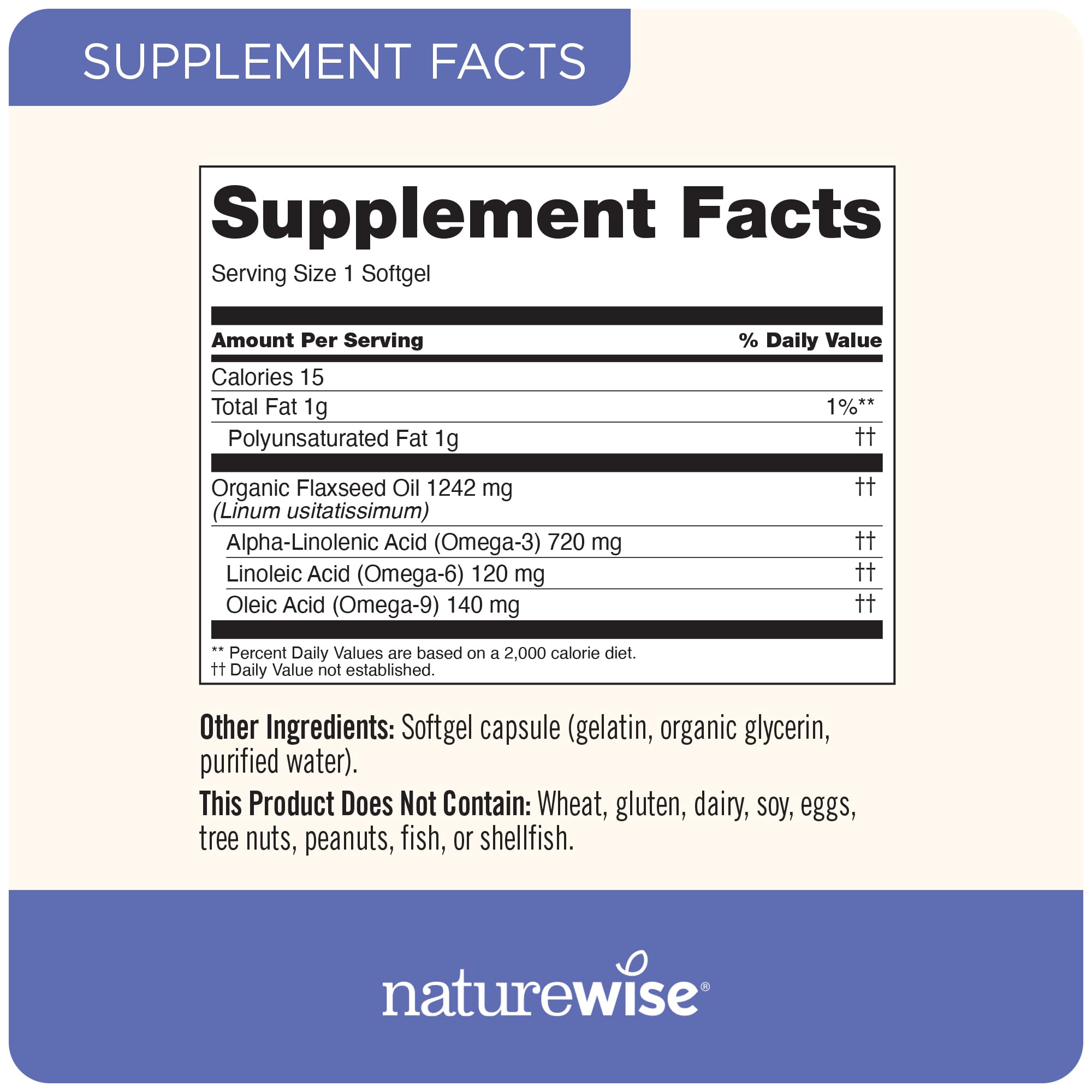 Foto 6 pulgar | Suplemento Naturewise de Aceite de Linaza 1200 mg Cápsulas Blandas 240 Unidades - Venta Internacional