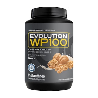 Foto 1 | Evolution. Proteína De Suero De Leche, Wp100, Whey Protein, 1400 Gramos (sabor Nuez)
