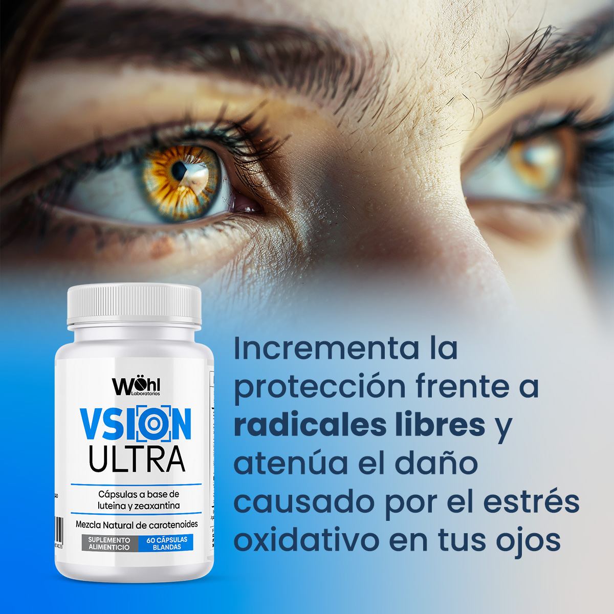 Foto 5 | Suplemento Vsion Ultra Laboratorios Wöhl Luteina Zeaxantina 60 Cápsulas