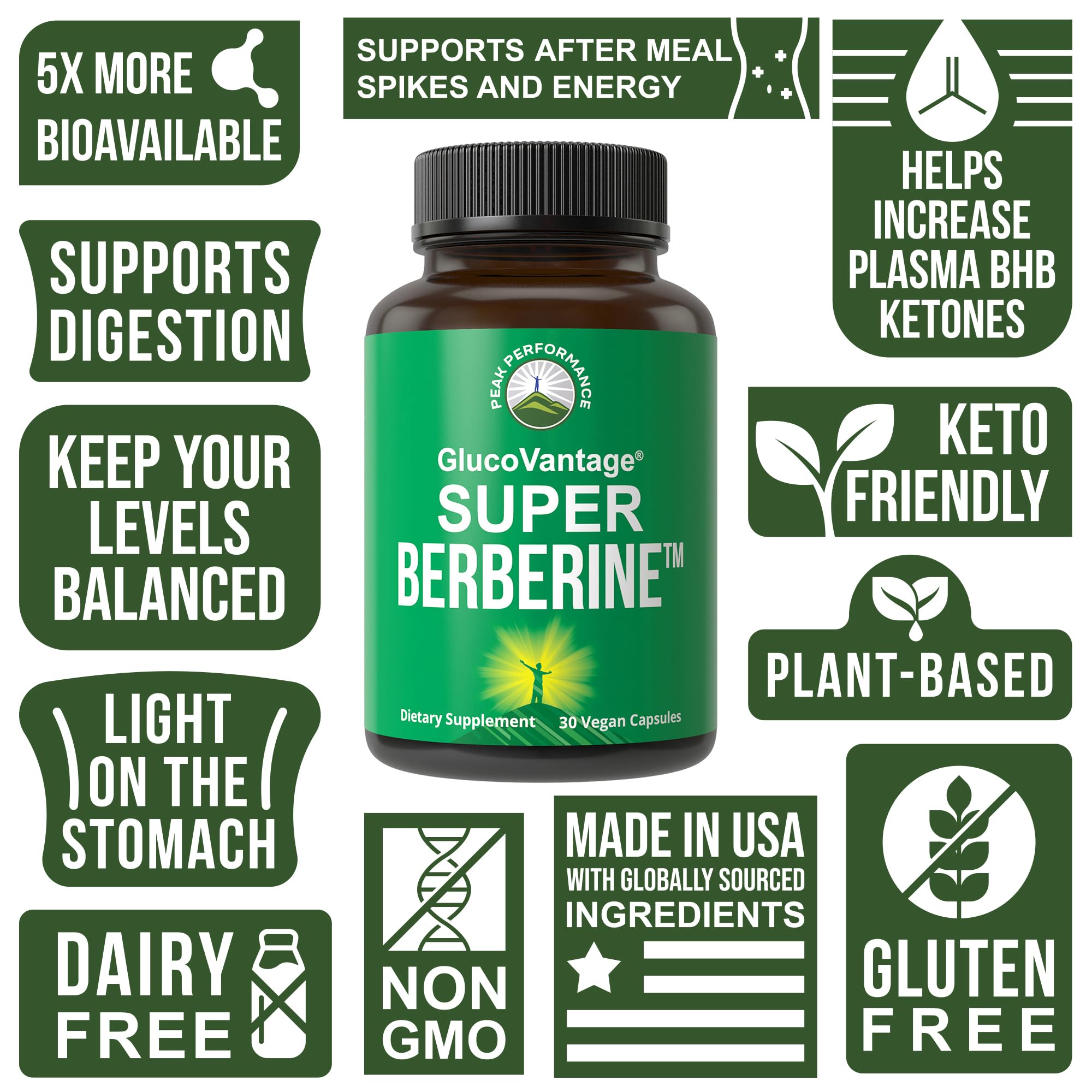 Foto 4 pulgar | Suplemento Peak Performance Super Berberine Dihidroberberine - Venta Internacional