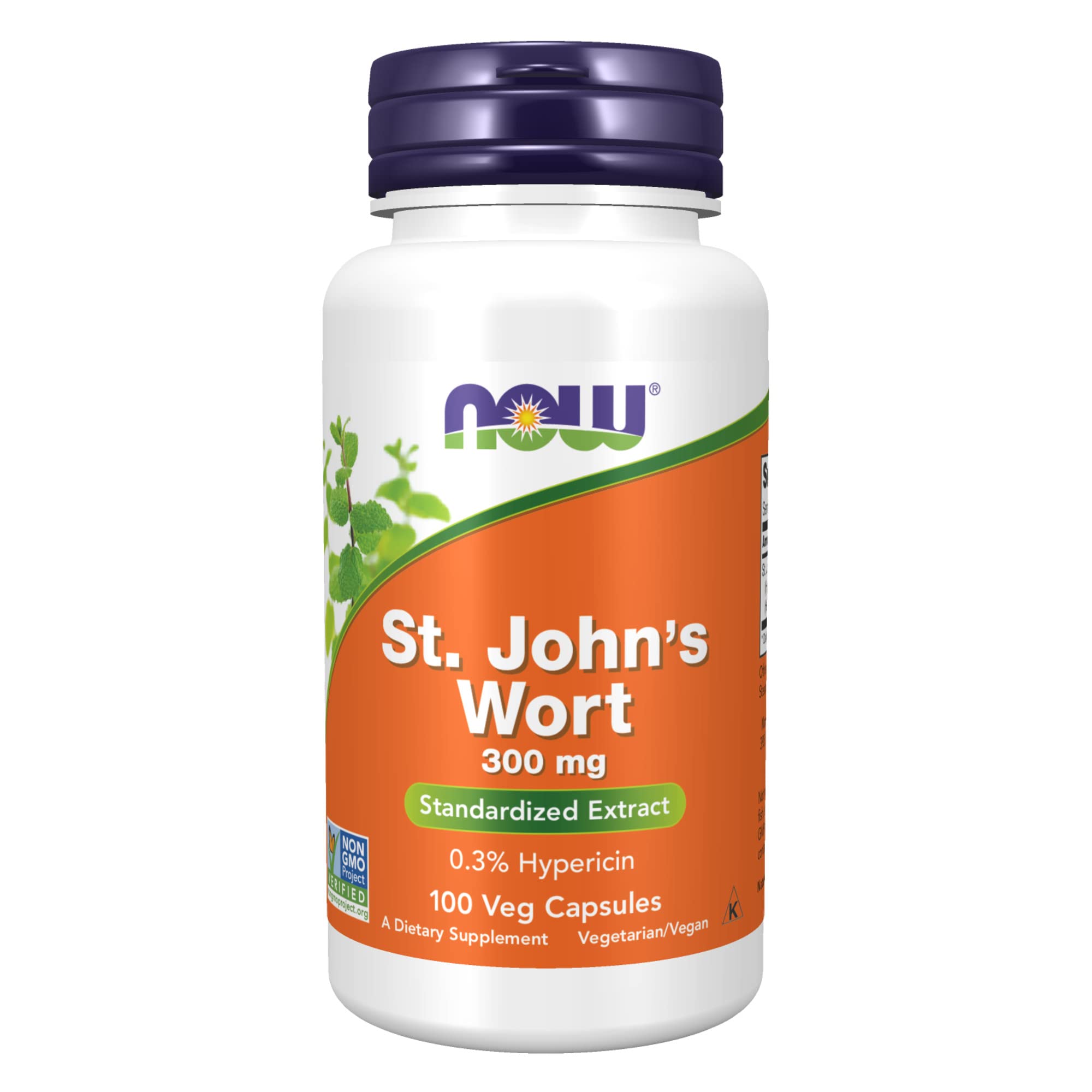 Suplemento Now St. John's Wort 100 Cápsulas-Venta Internacional