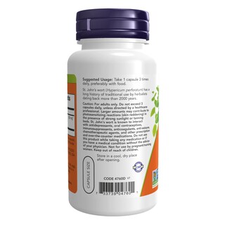 Foto 3 | Suplemento Now St. John's Wort 100 Cápsulas-Venta Internacional