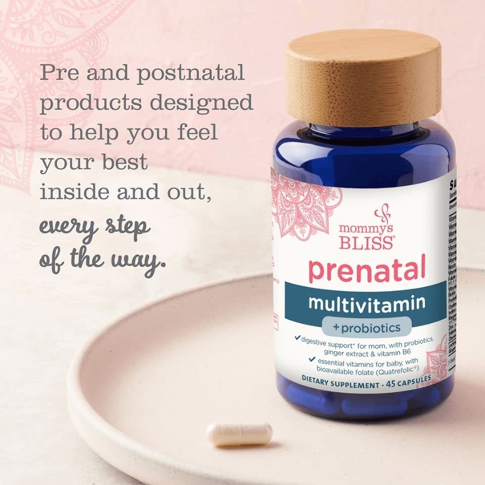 Foto 3 pulgar | Multivitamínico Prenatal Y Probiótico Mommy's Bliss Vegan 45 Dosis - Venta Internacional