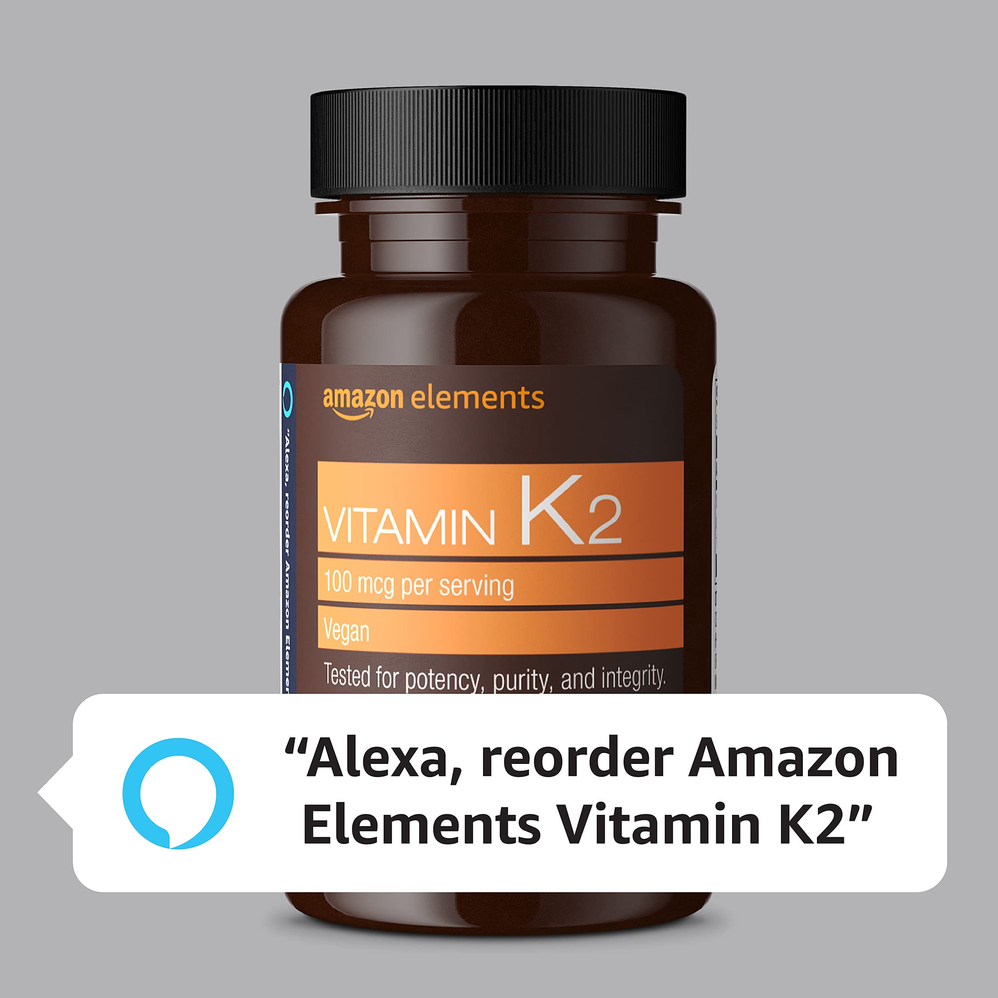 Foto 5 pulgar | Suplemento de Vitamina K2 Amazon Elements 100 mcg 65 Cápsulas - Venta Internacional