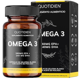 Foto 1 | Suplemento Alimenticio Omega 3 Aceite De Pescado Quotidien 60 Cápsulas