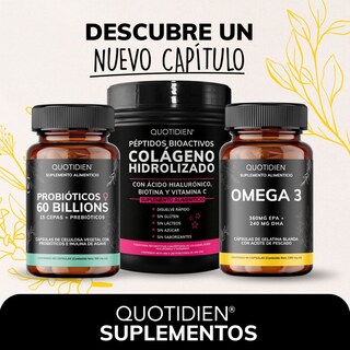 Foto 7 | Suplemento Alimenticio Omega 3 Aceite De Pescado Quotidien 60 Cápsulas